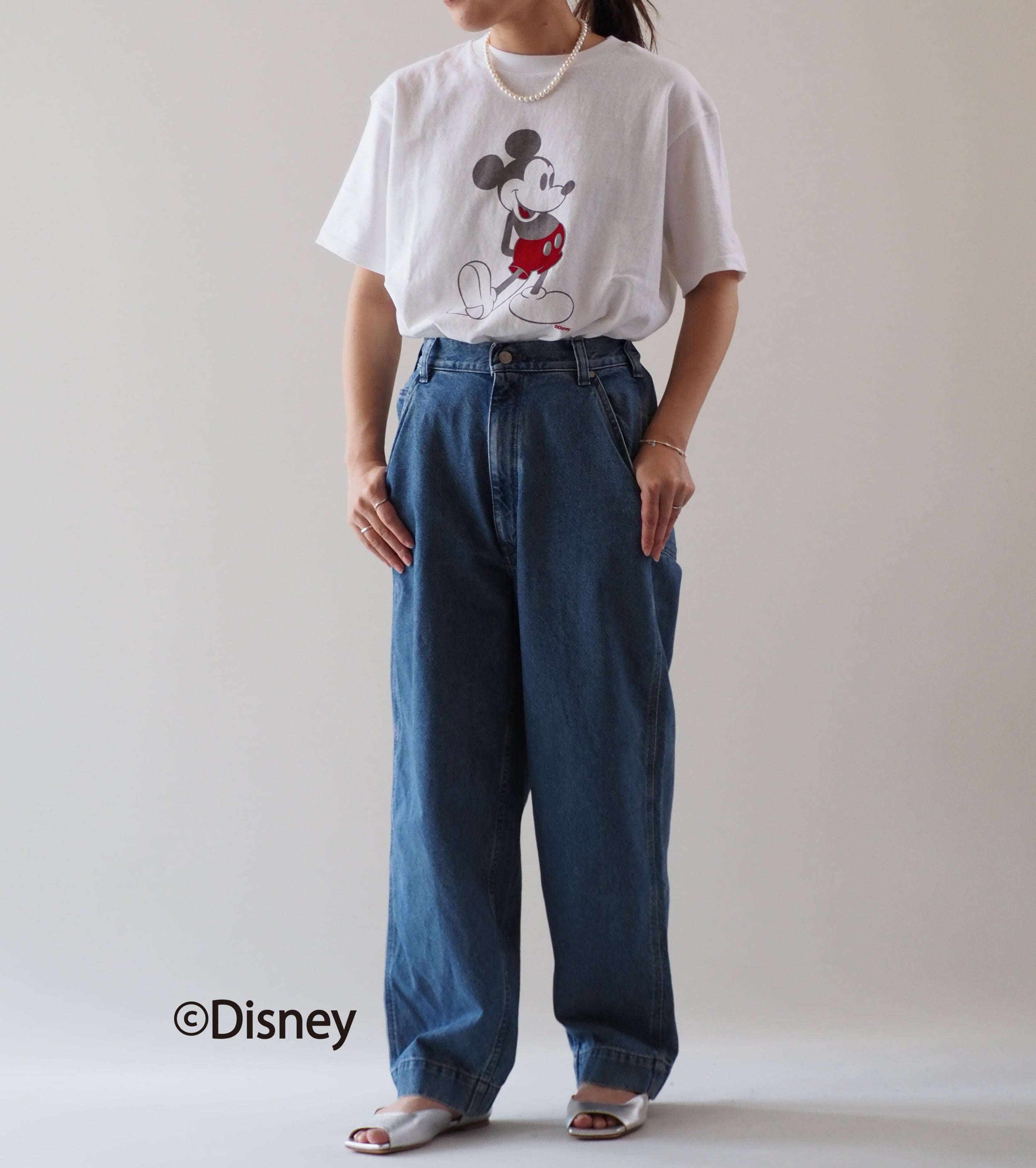 Americana Mickey Mouse print T-shirt , White