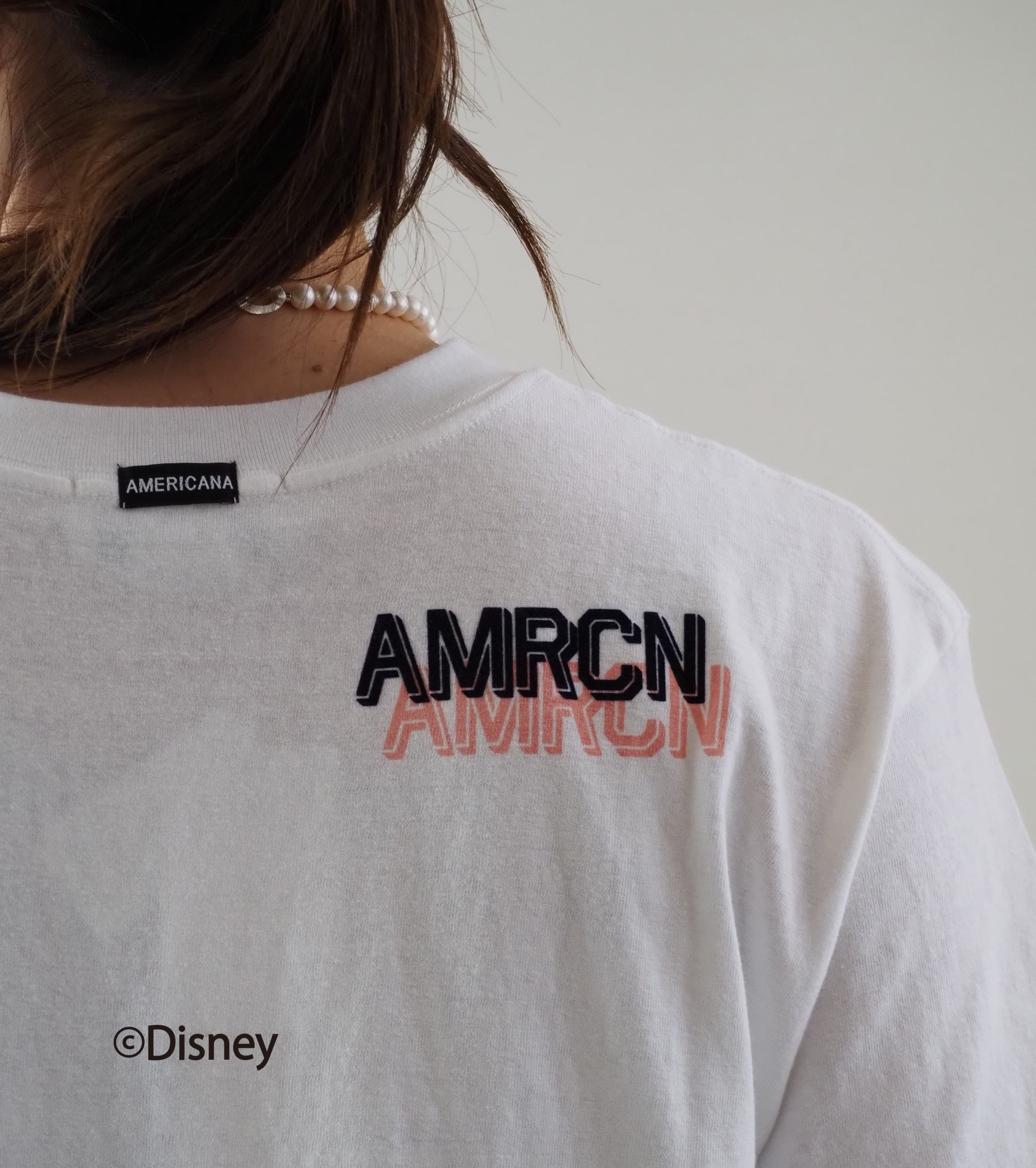 Americana Mickey Mouse print T-shirt , White