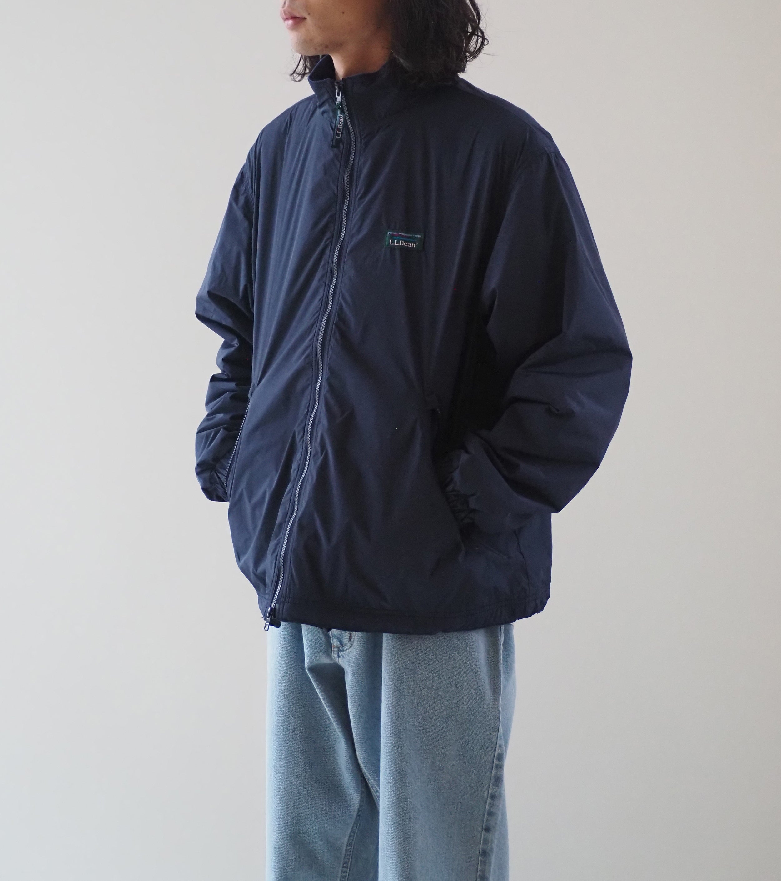 L.L.Bean JAPAN EDITION メンズ ラヴェル マイクロ フリース ラインド ジャケット, Navy