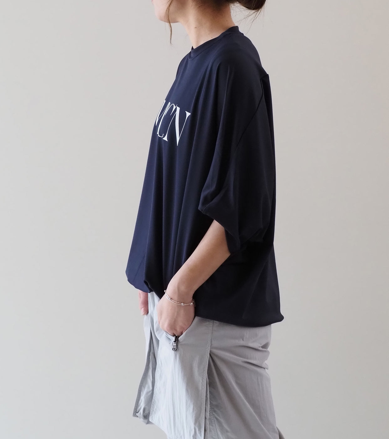 Americana 裾ゴム プルオーバー , Dark Navy