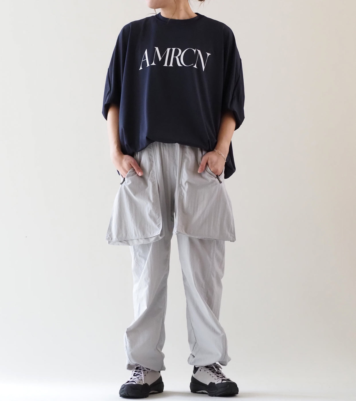 Americana 裾ゴム プルオーバー , Dark Navy