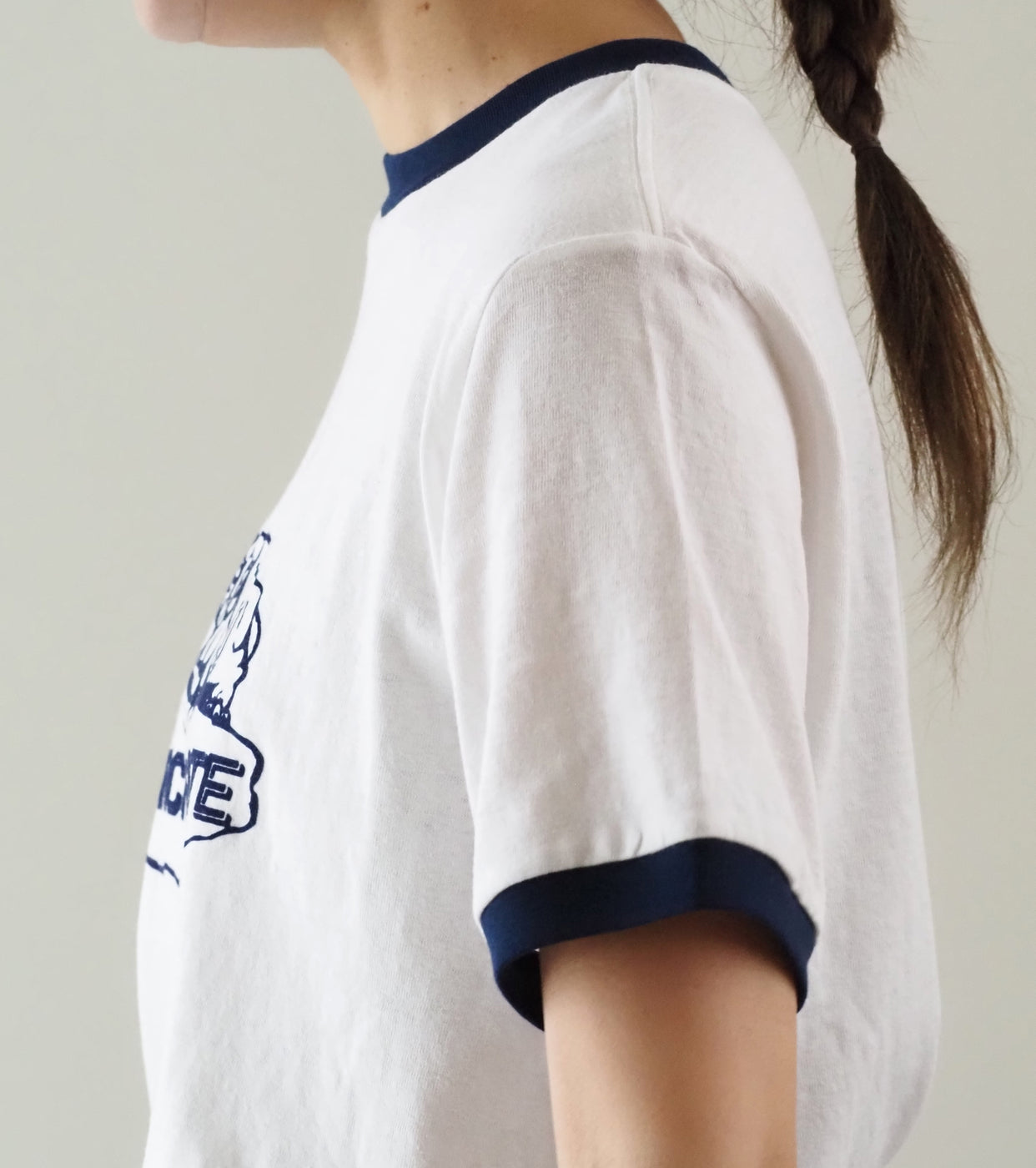 Americana Ringer T-shirt  , White