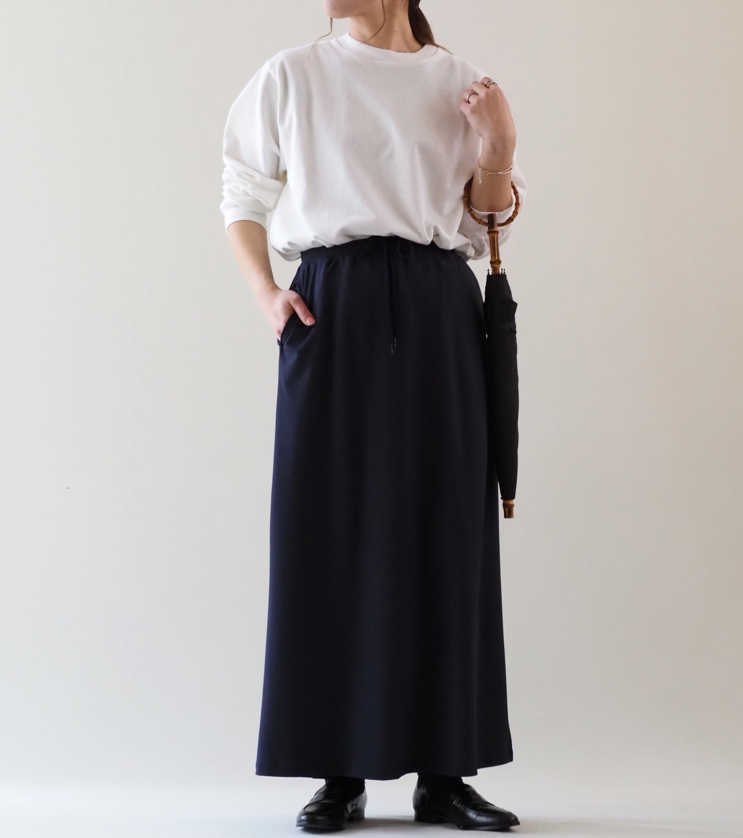 Americana Maxi Skirt , Dark Navy
