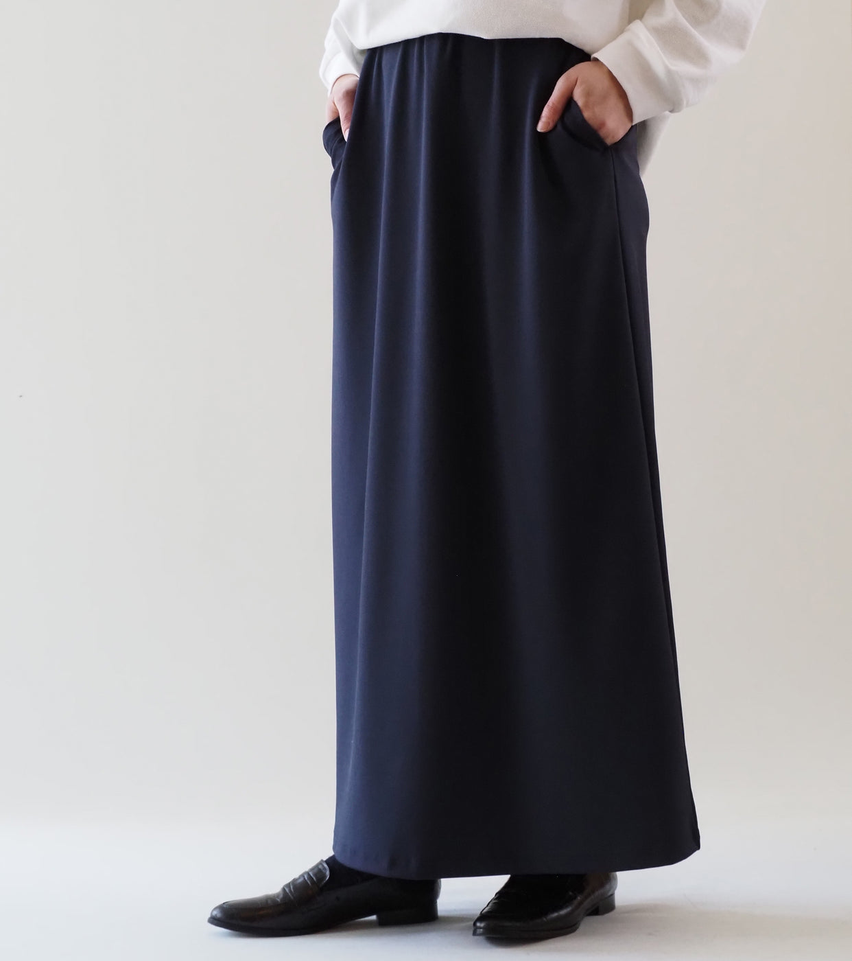 Americana Maxi Skirt , Dark Navy