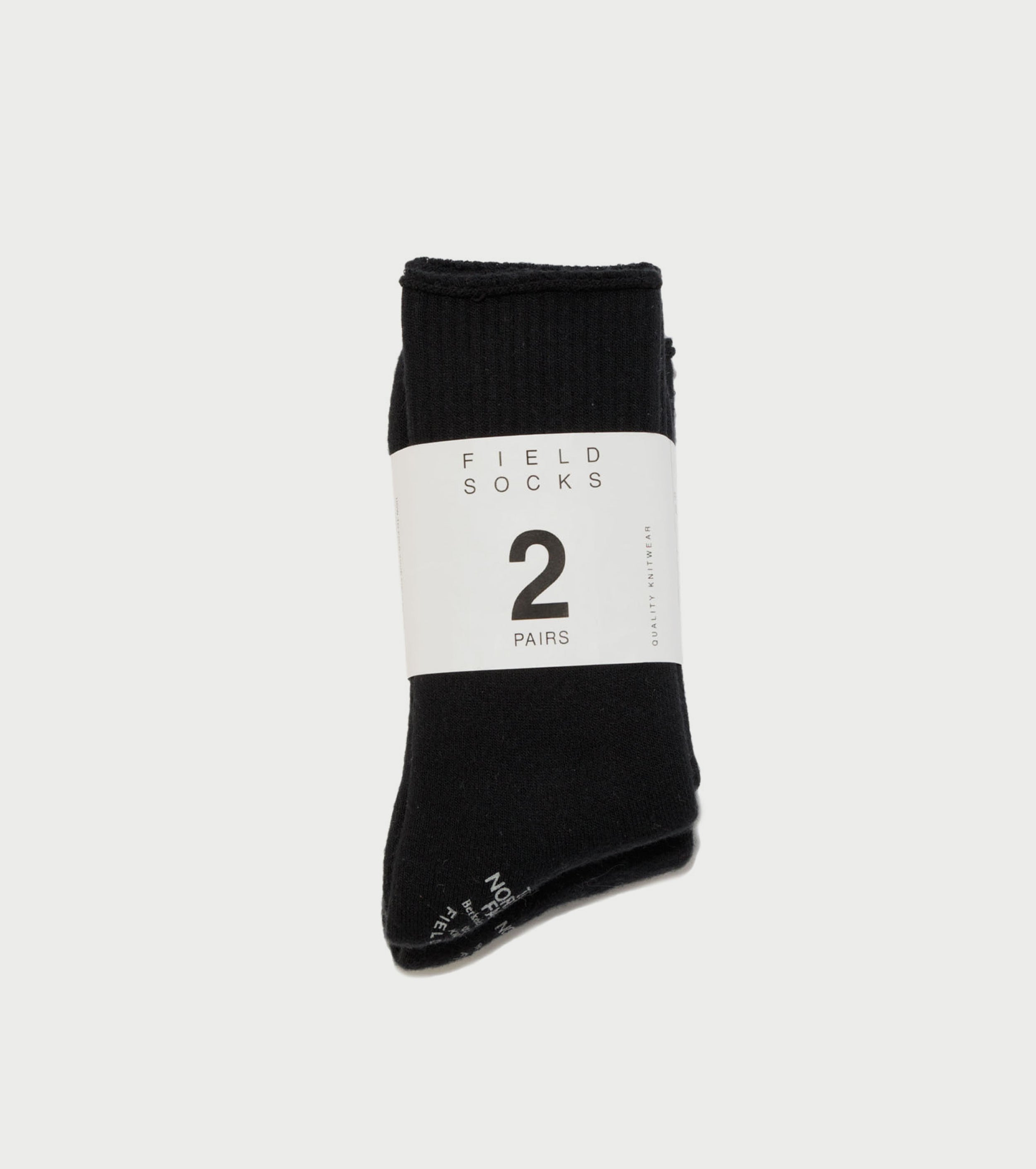 パック フィールド ソックス 2P ,  Black