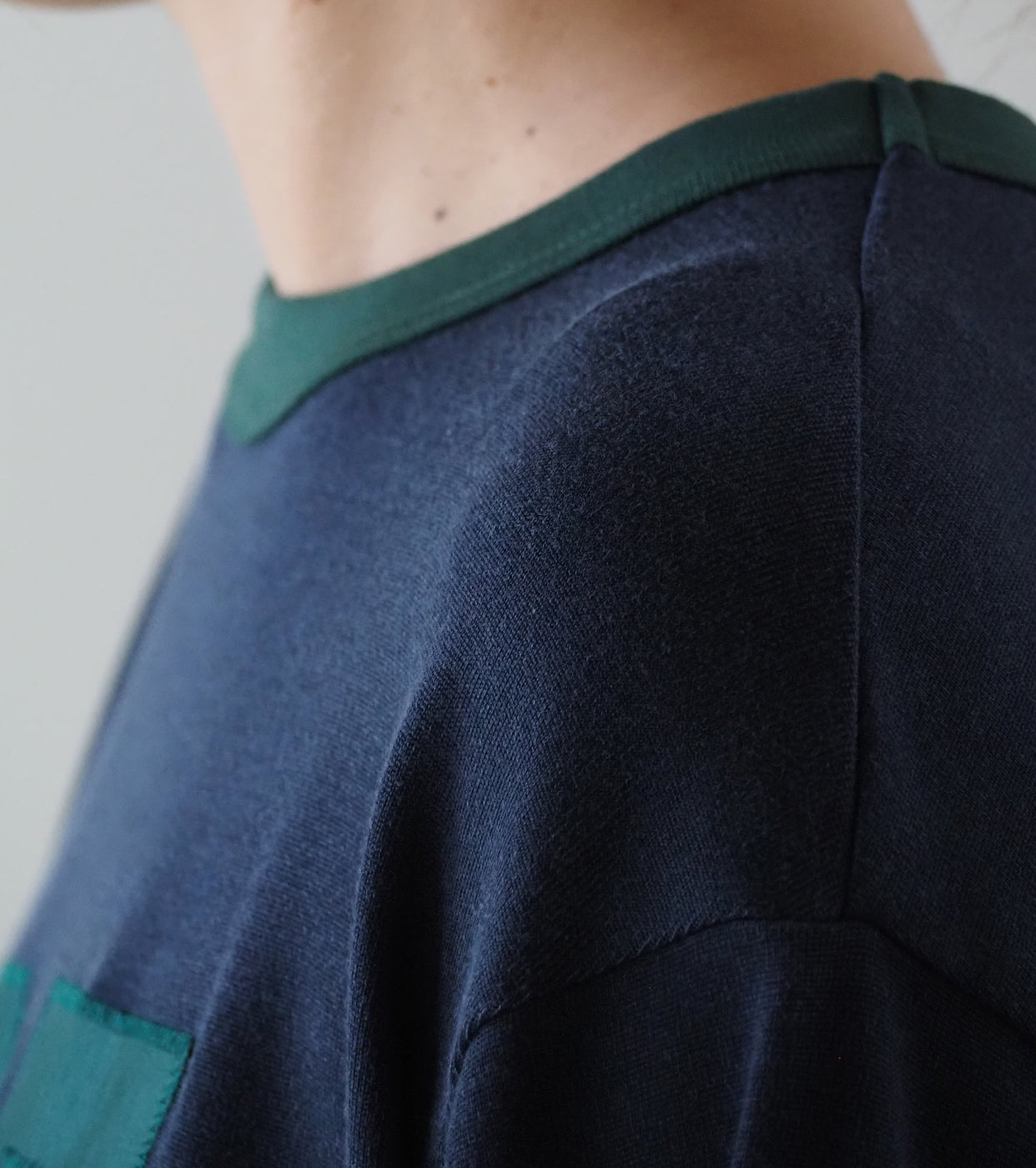 Americana フットボール リンガー Tシャツ , Navy