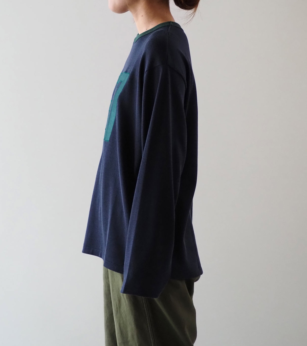 Americana フットボール リンガー Tシャツ , Navy