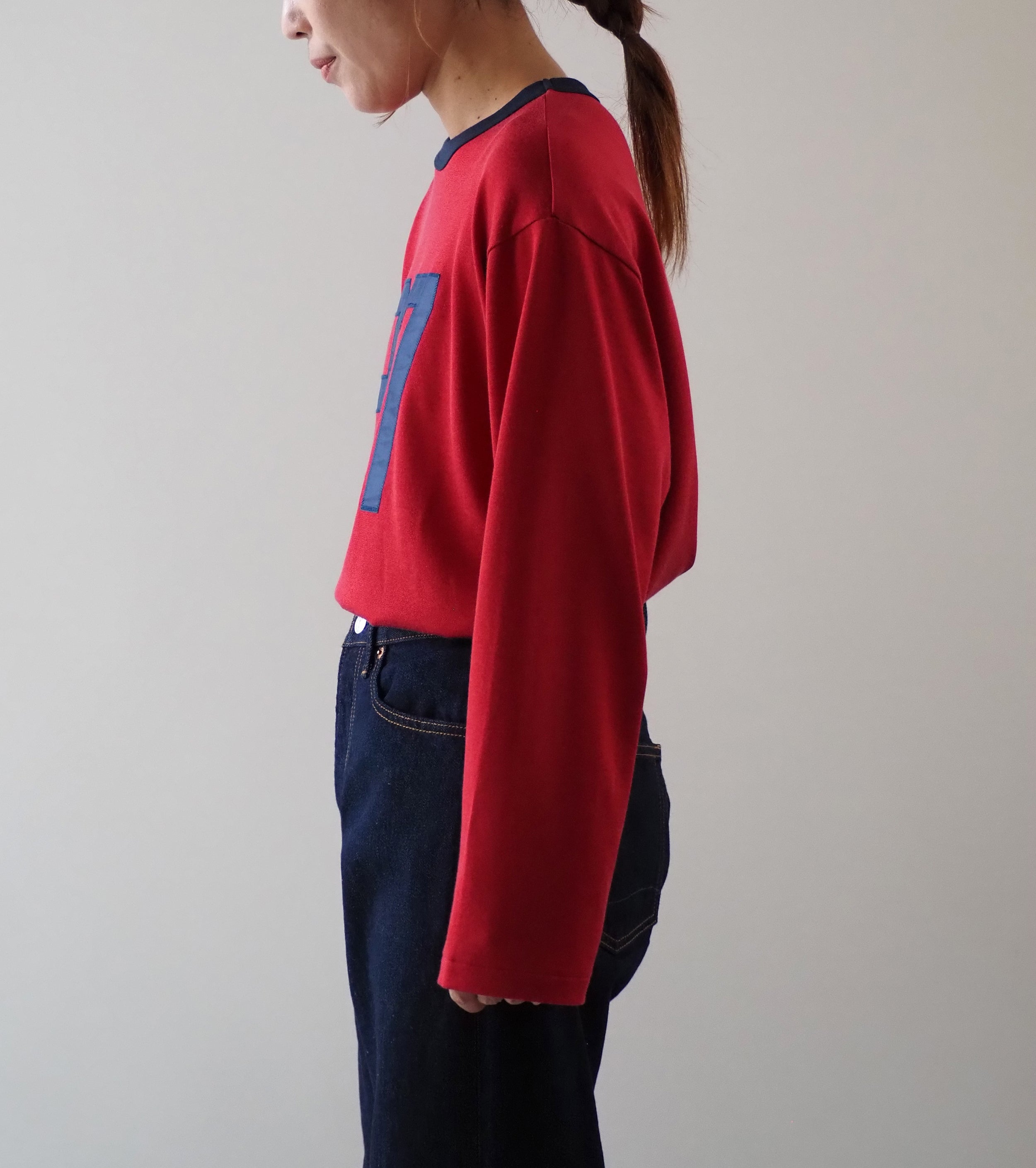 Americana フットボール リンガー Tシャツ , Red