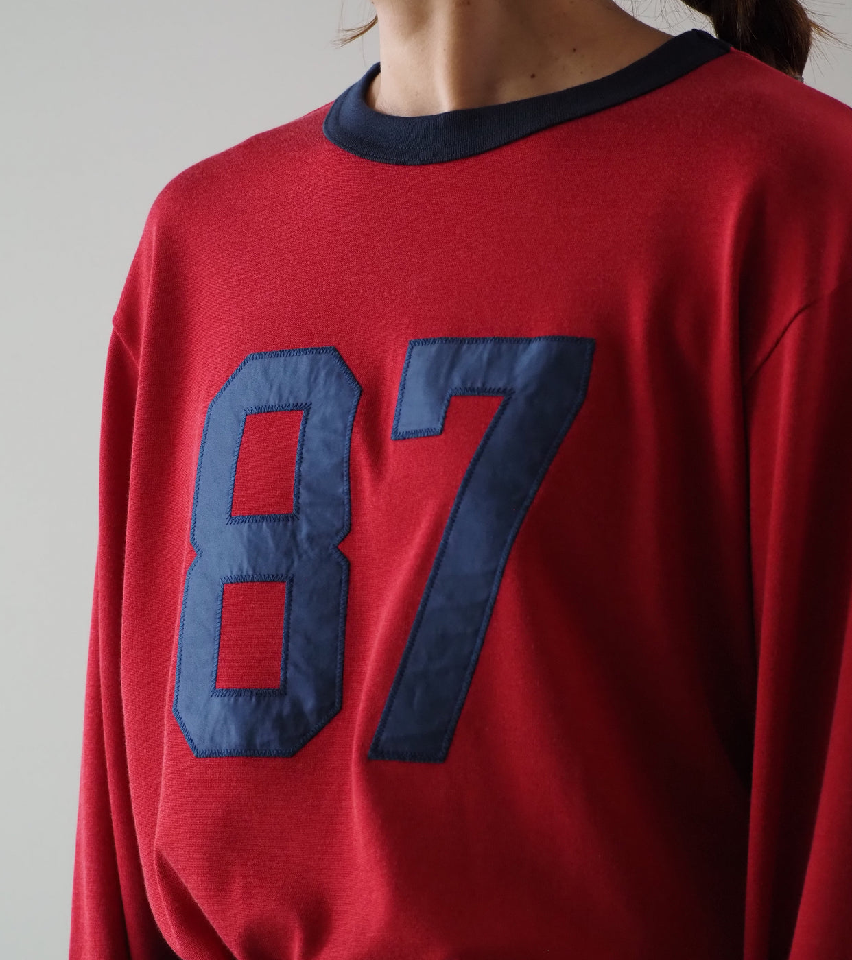 Americana フットボール リンガー Tシャツ , Red