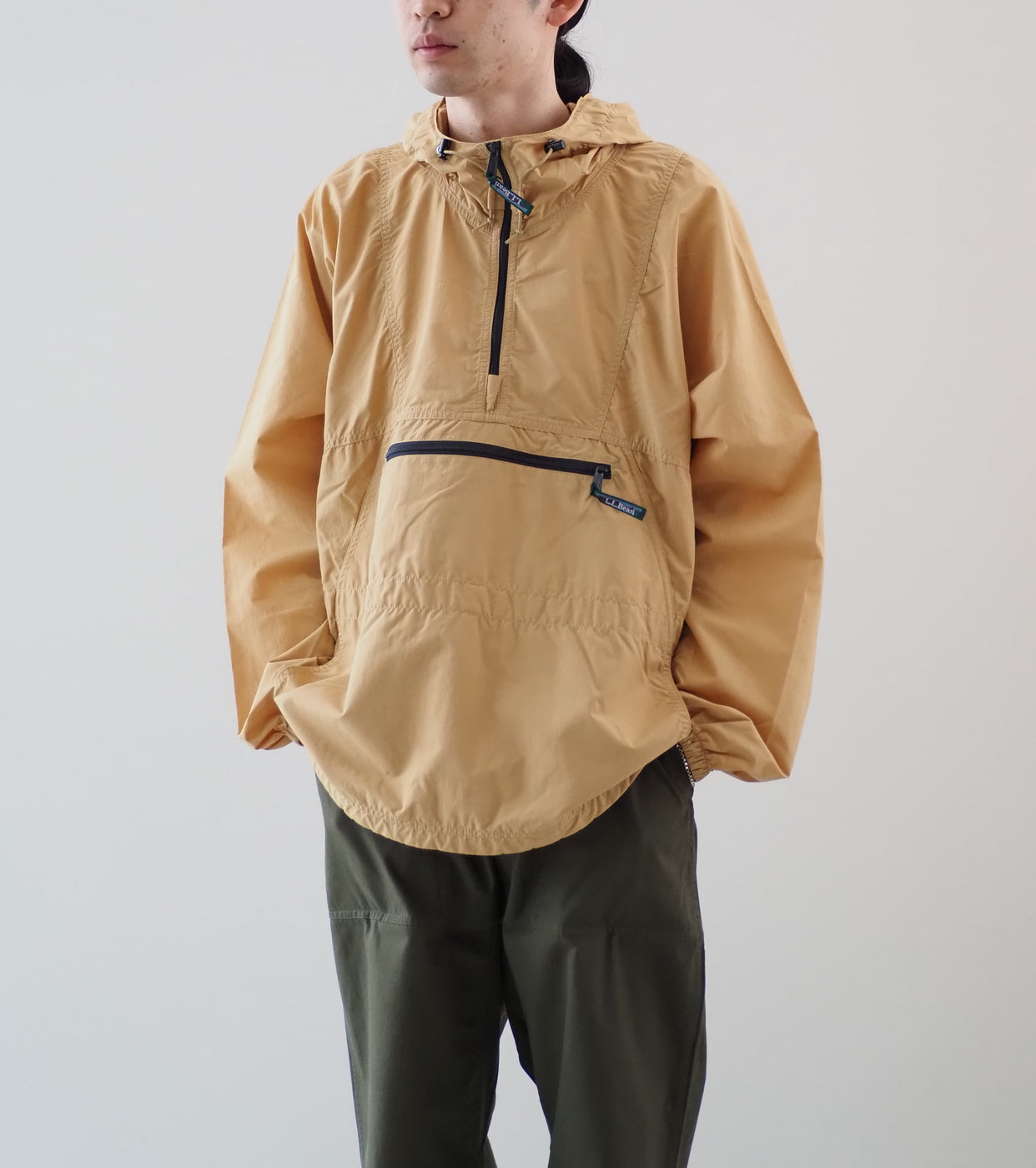 L.L.Bean JAPAN EDITION メンズ  ミロ アノラック, Yellow Beige