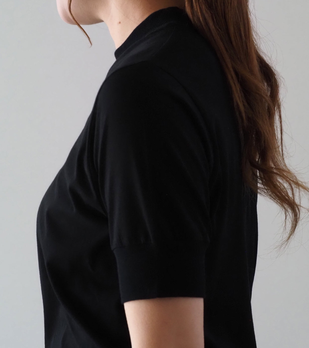 ALWEL モックネック Tシャツ , Black