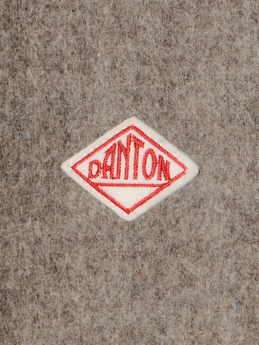 DANTON ウール ライト パイル カラーレス ジャケット , Beige