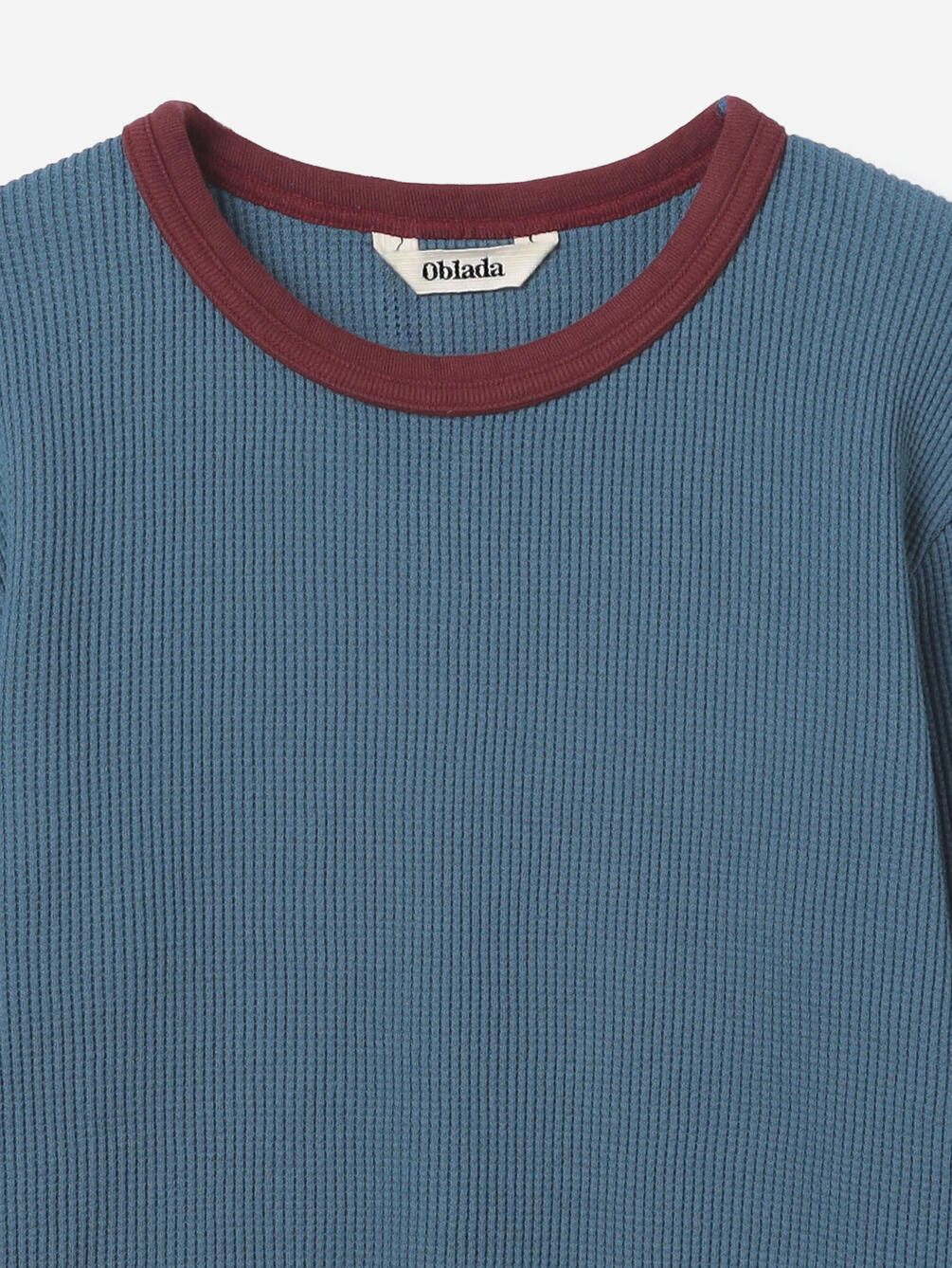 Oblada ワッフル ロング スリーブ , Blue × Red