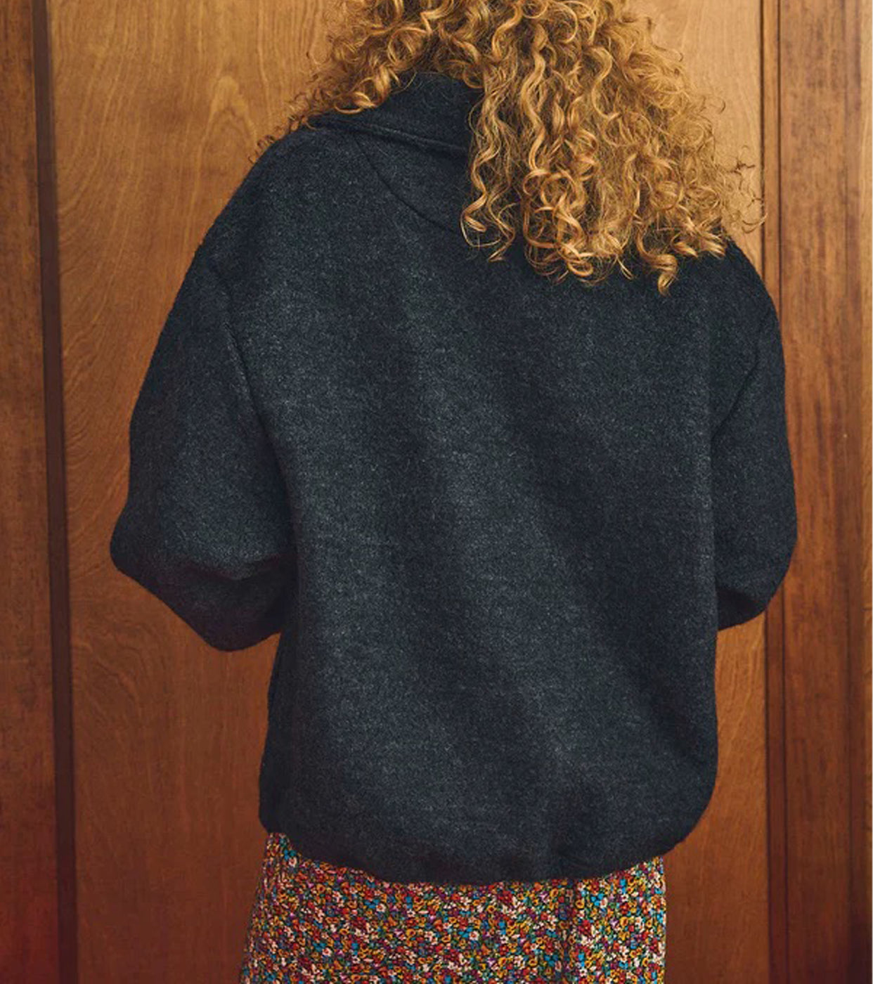 Oblada WOOL FLEECE TOPS , Charcoal Gray