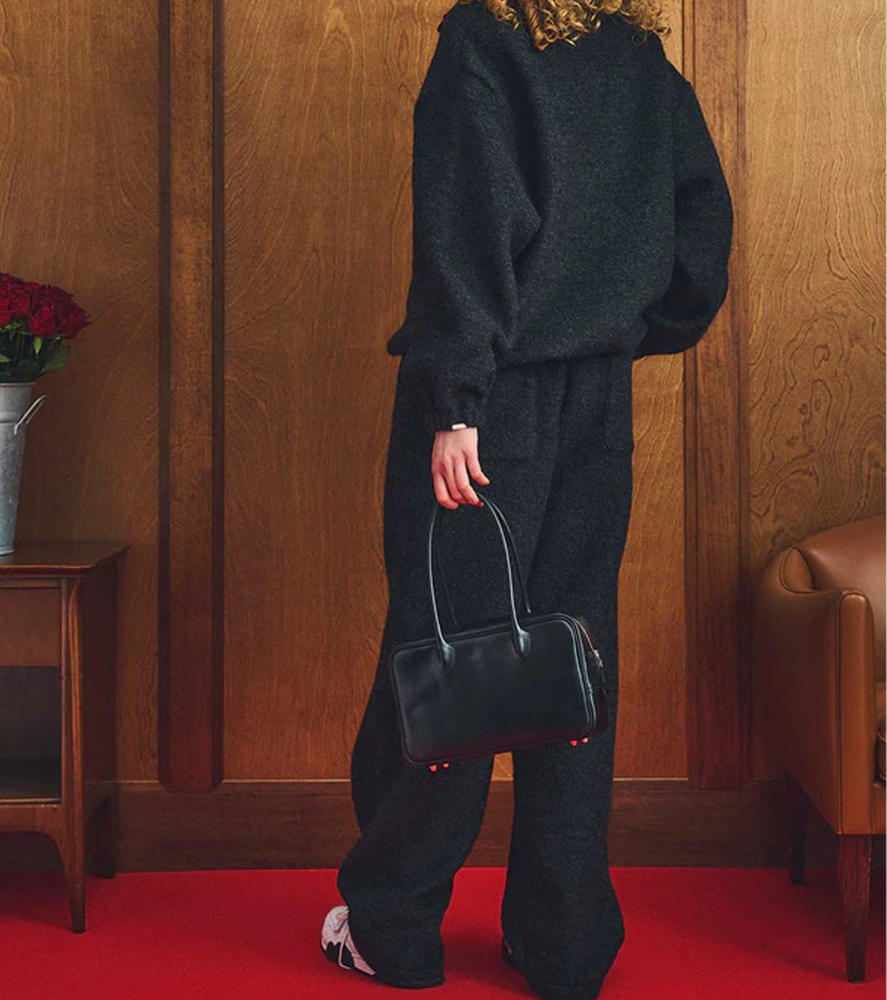 Oblada WOOL FLEECE TOPS , Charcoal Gray