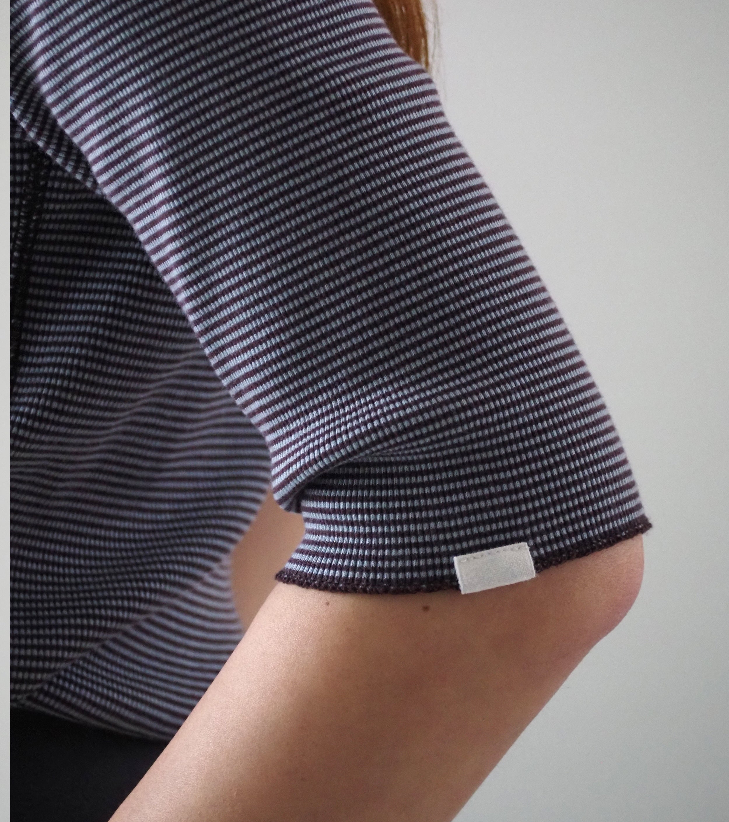 Oblada ボーダー カレッジ プリント ティー, Mint Brown