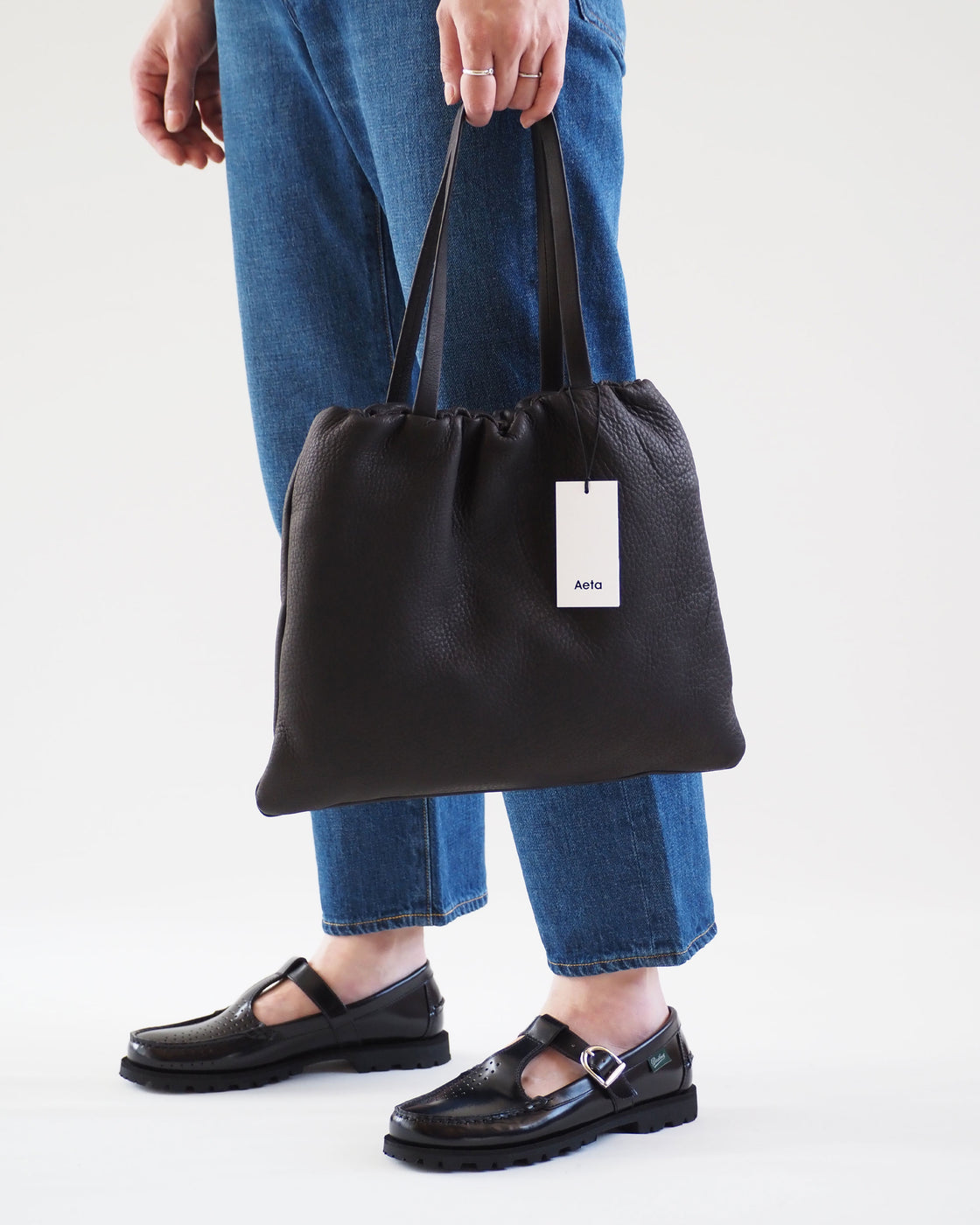 Elastic tote:M, Black