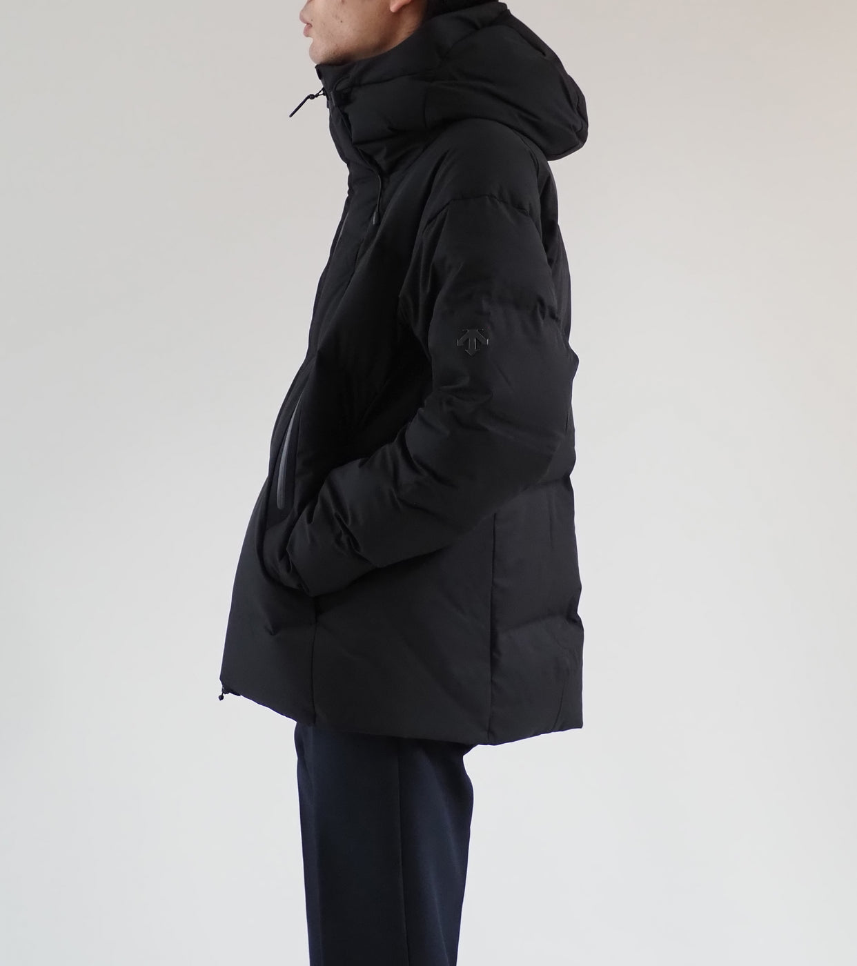 MIZUSAWA DOWN OVERSIZED JACKET "MOUNTAINEER",Black