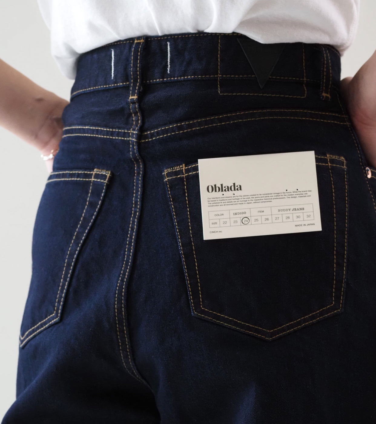 Oblada バディ ジーンズ , Indigo