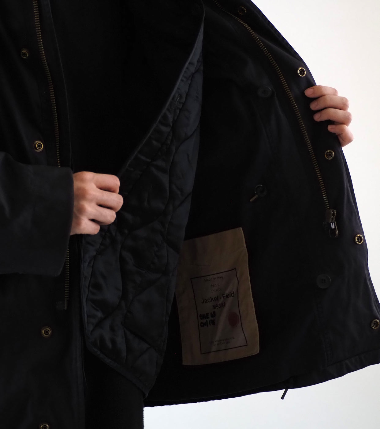 Ten c × COMOLI フィールド ジャケット , Black