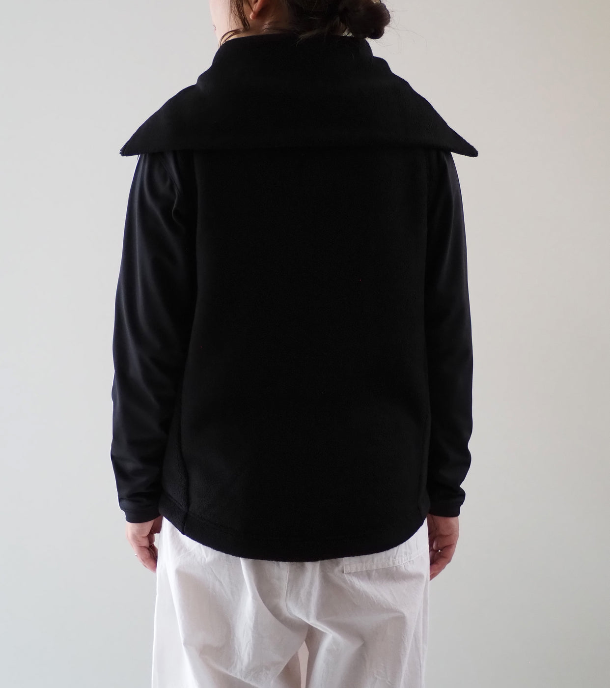 ALWEL フリース ジップ ベスト , Black