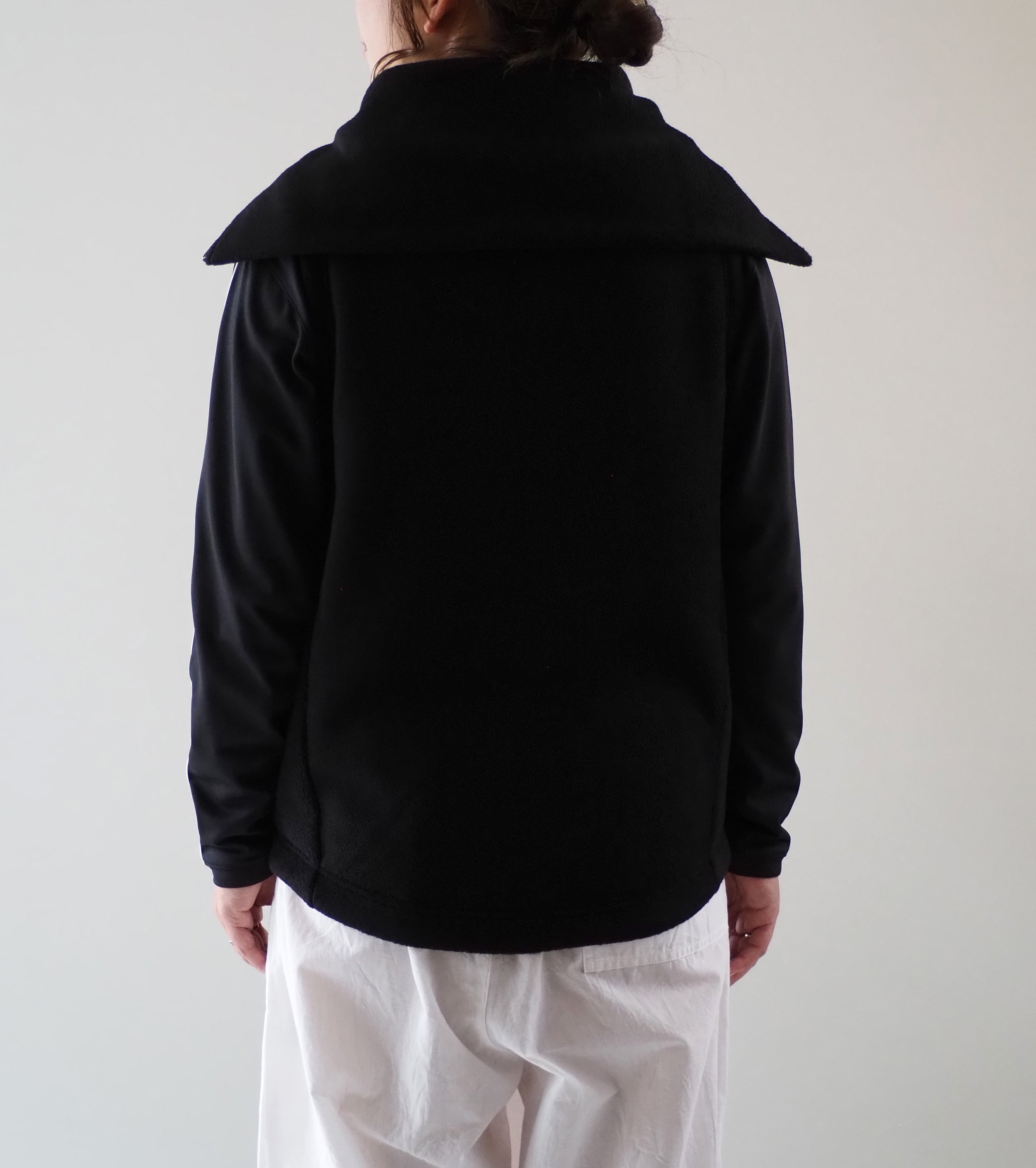ALWEL フリース ジップ ベスト , Black
