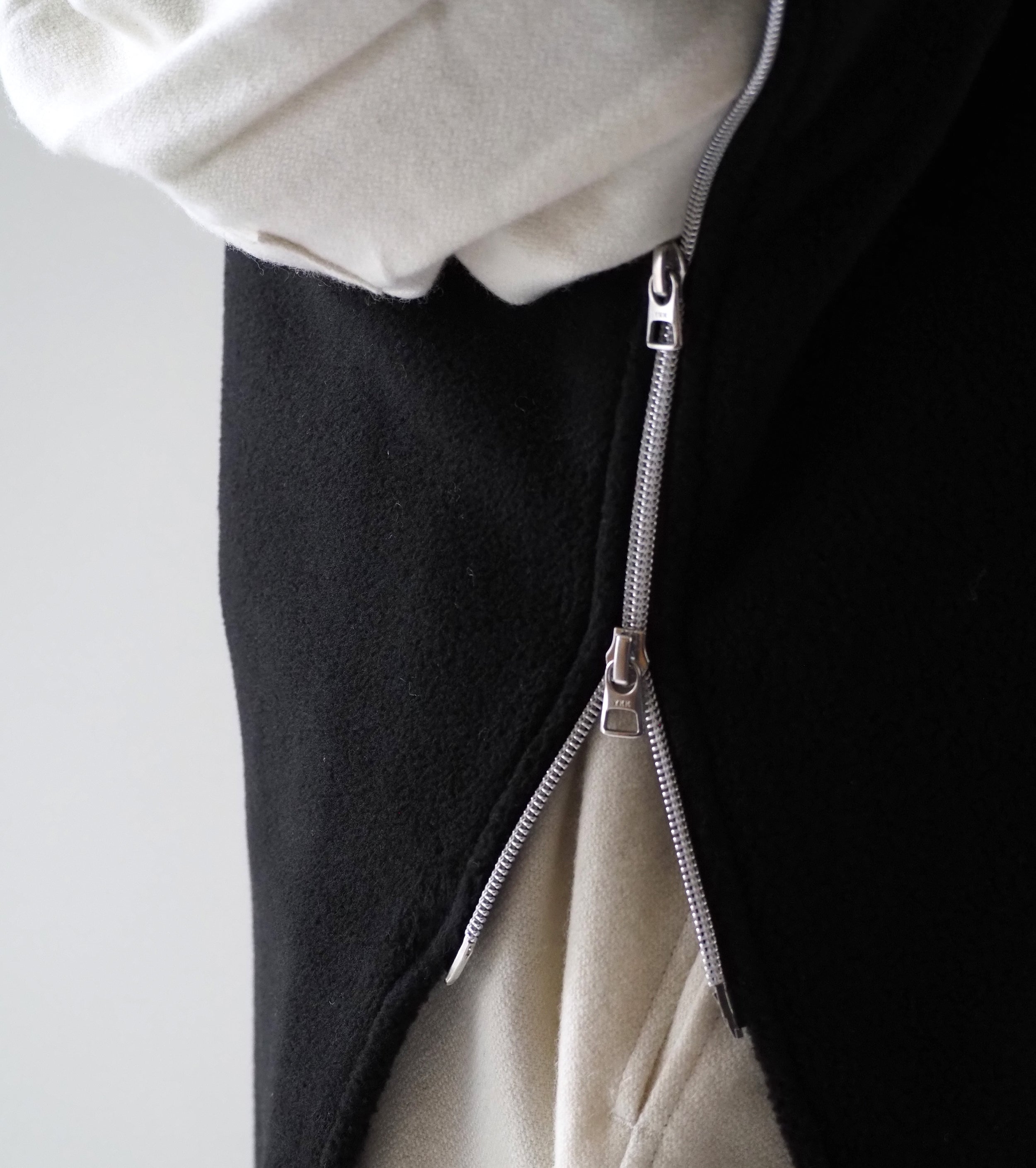 ALWEL フリース ストール ポンチョ , Black