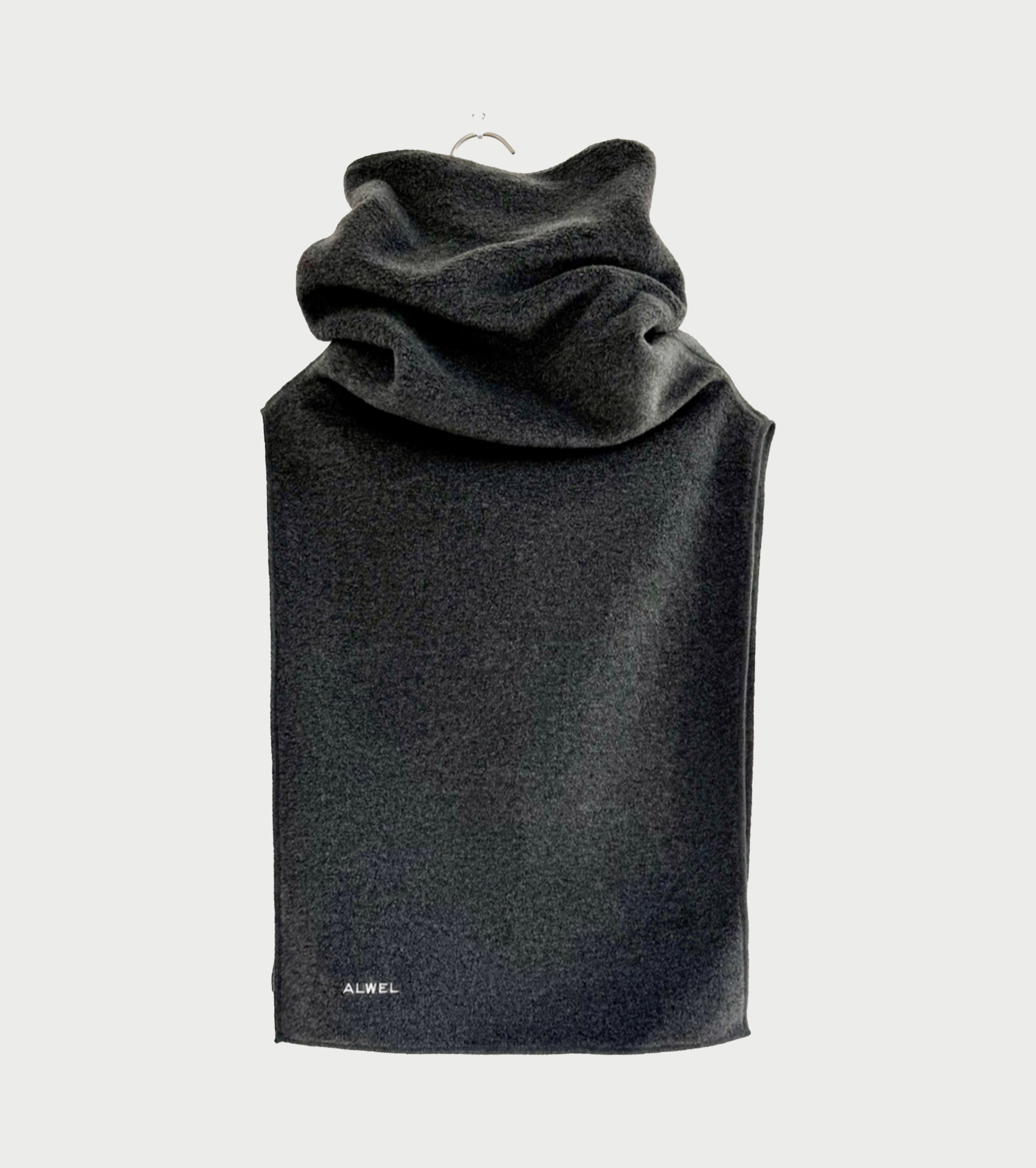 ALWEL FLEECE HIGH NECK GAITER  , Charcoal Gray