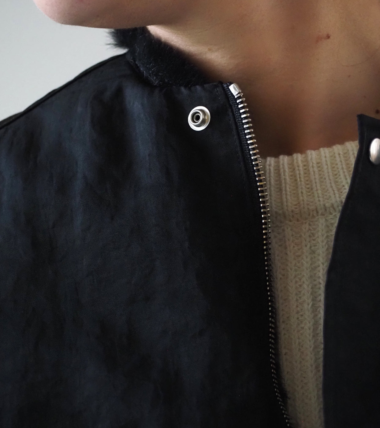 ALWEL  REVERSIBLE SLEEVELESS JACKET  ,Black