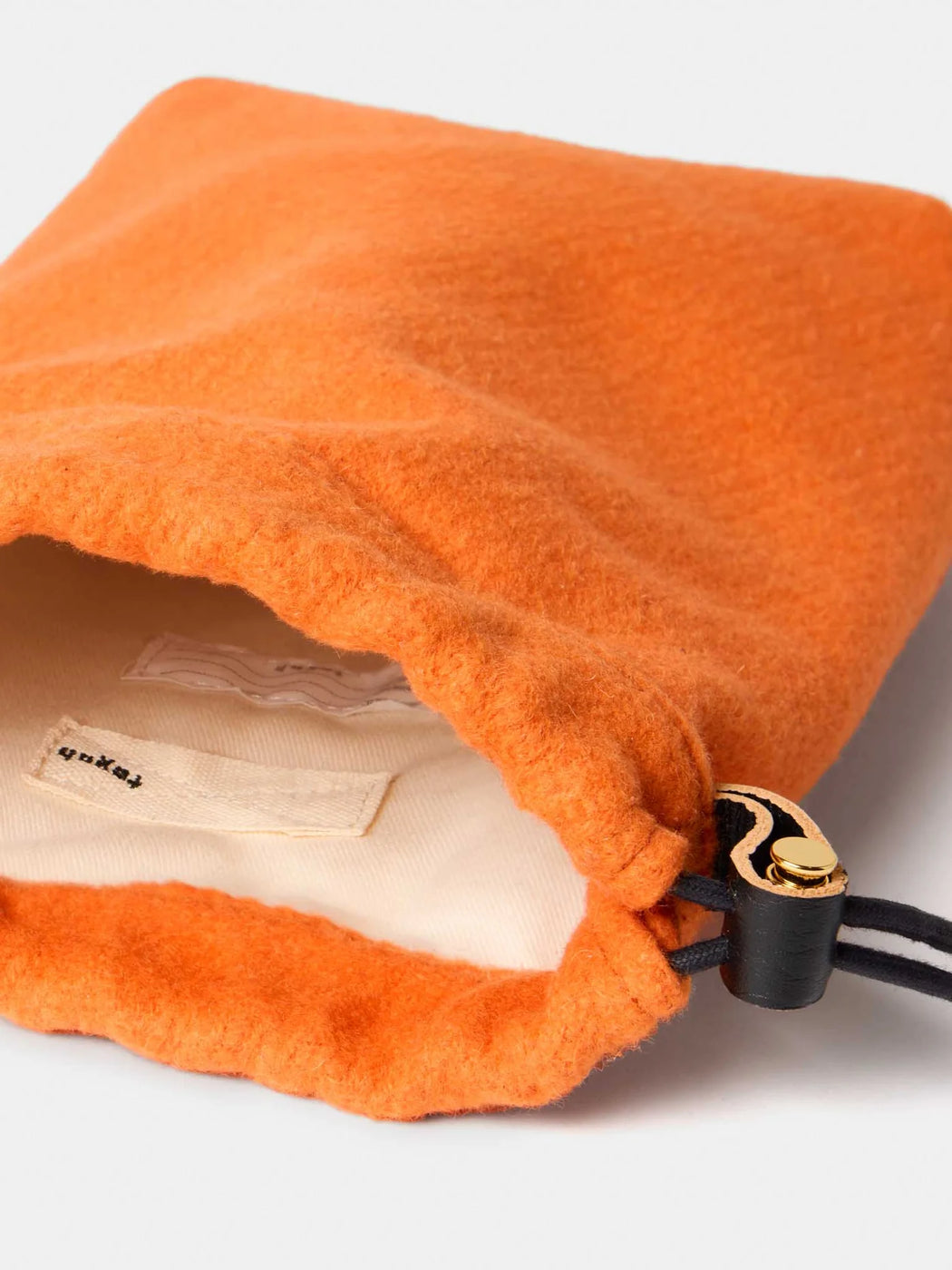 Texnh  ドローストリング  ポーチ M ウール , Orange