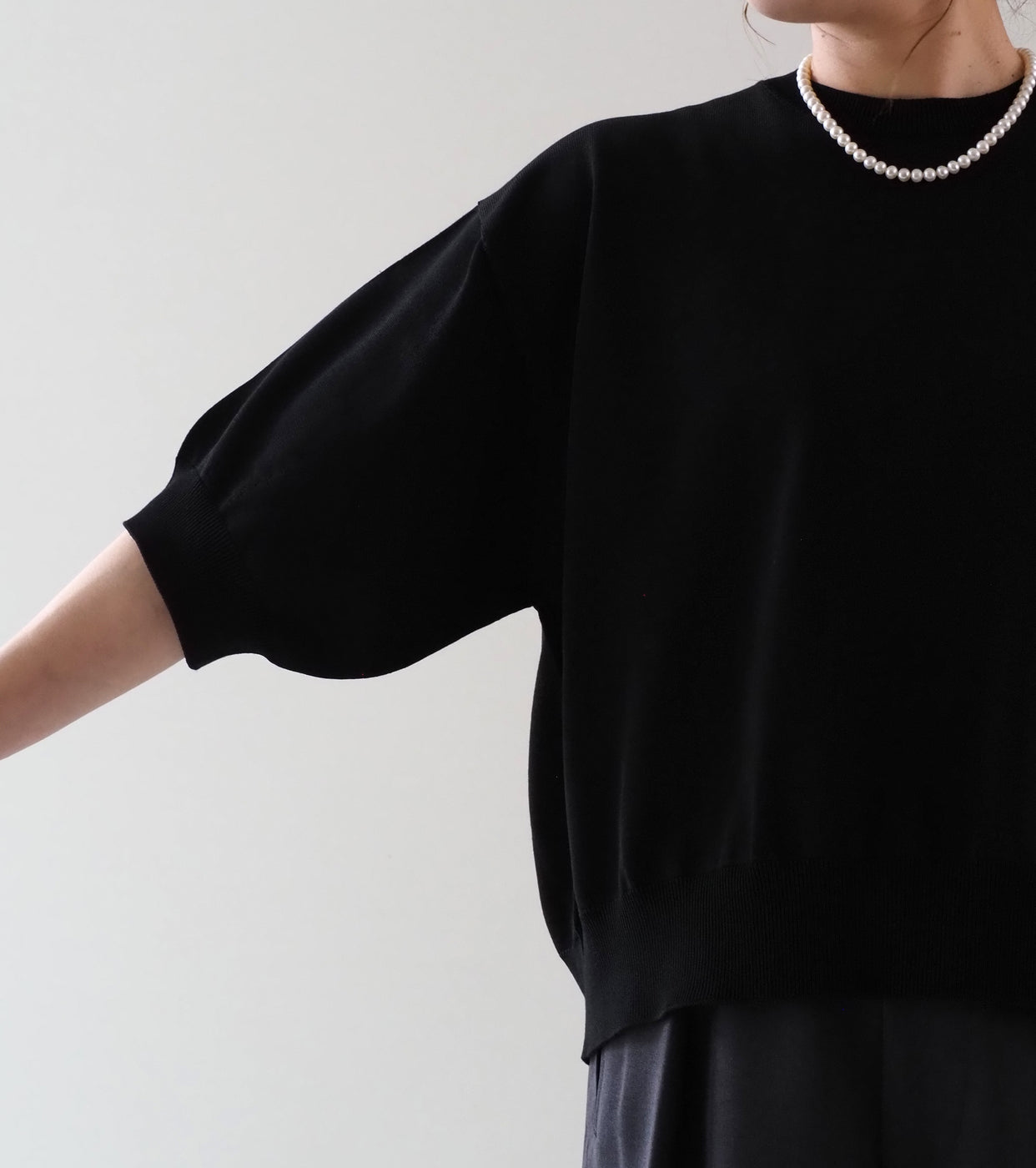 Oblada サマーニット ティー, Black