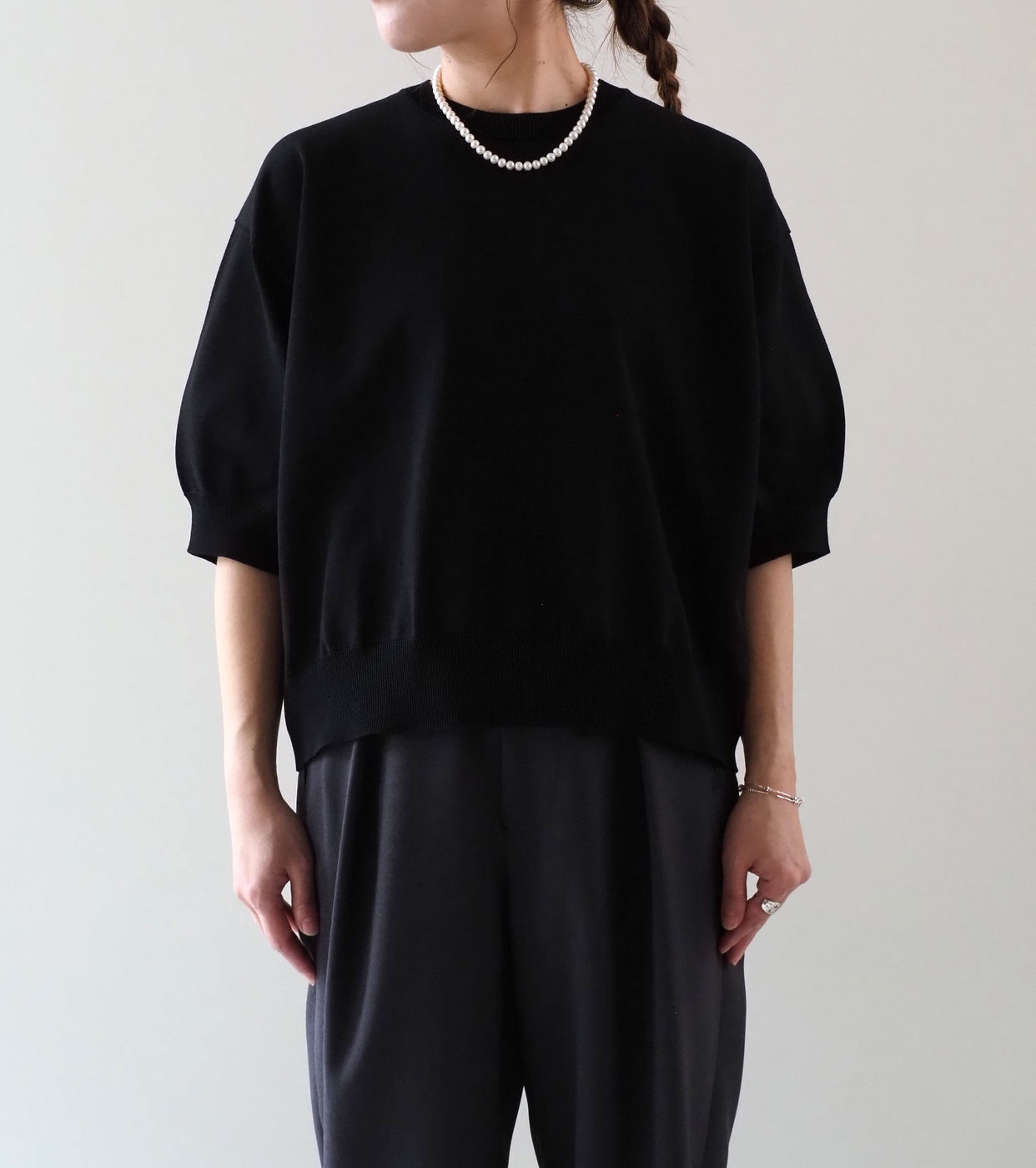 Oblada サマーニット ティー, Black