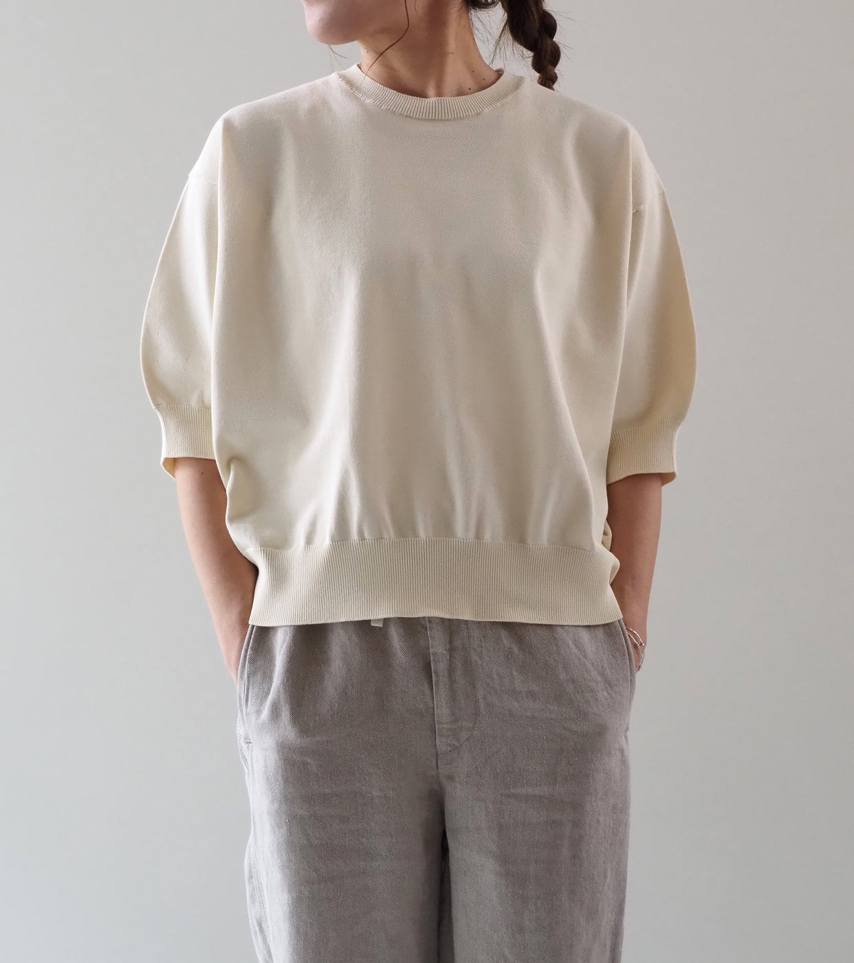 Oblada サマーニット ティー, Ivory