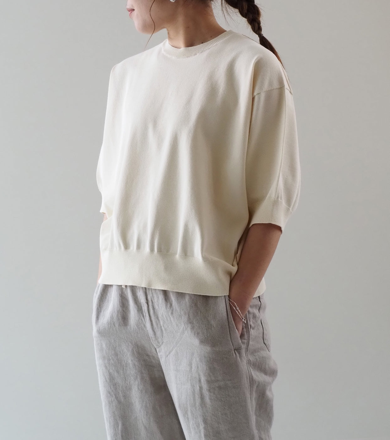 Oblada サマーニット ティー, Ivory