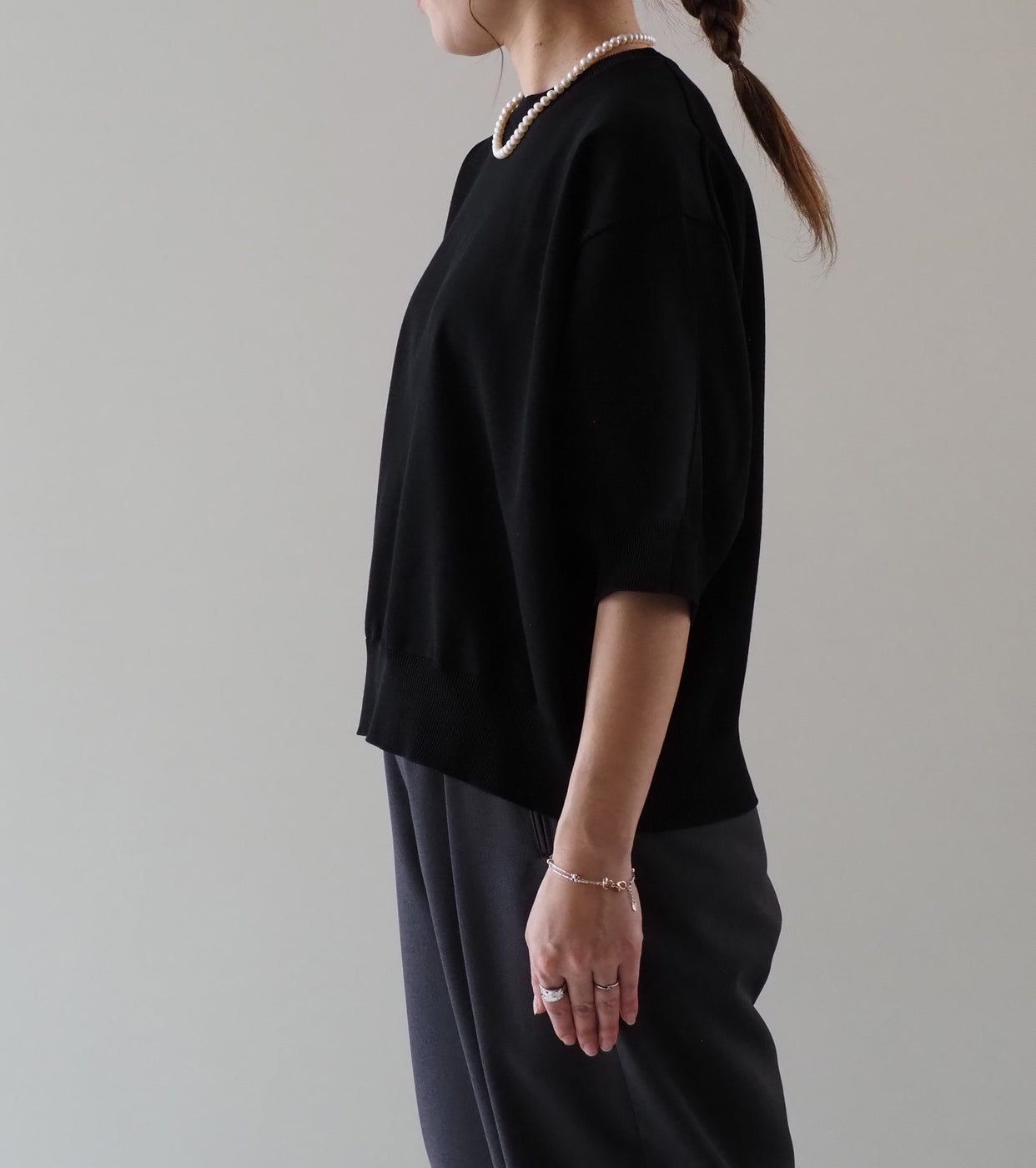Oblada サマーニット ティー, Black