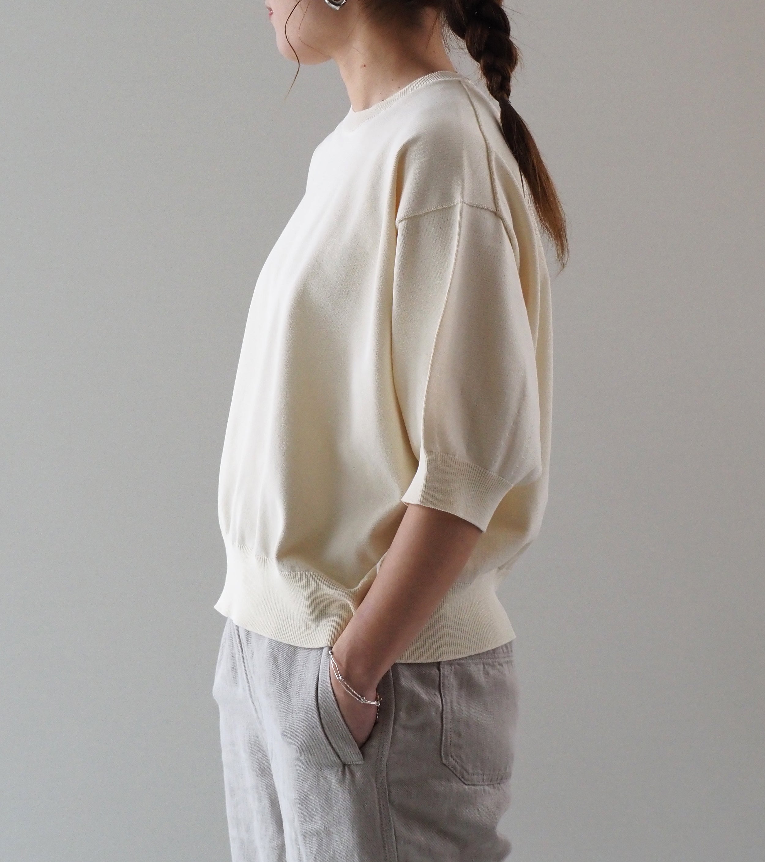 Oblada サマーニット ティー, Ivory