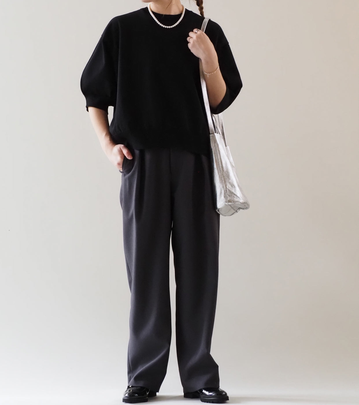 Oblada サマーニット ティー, Black
