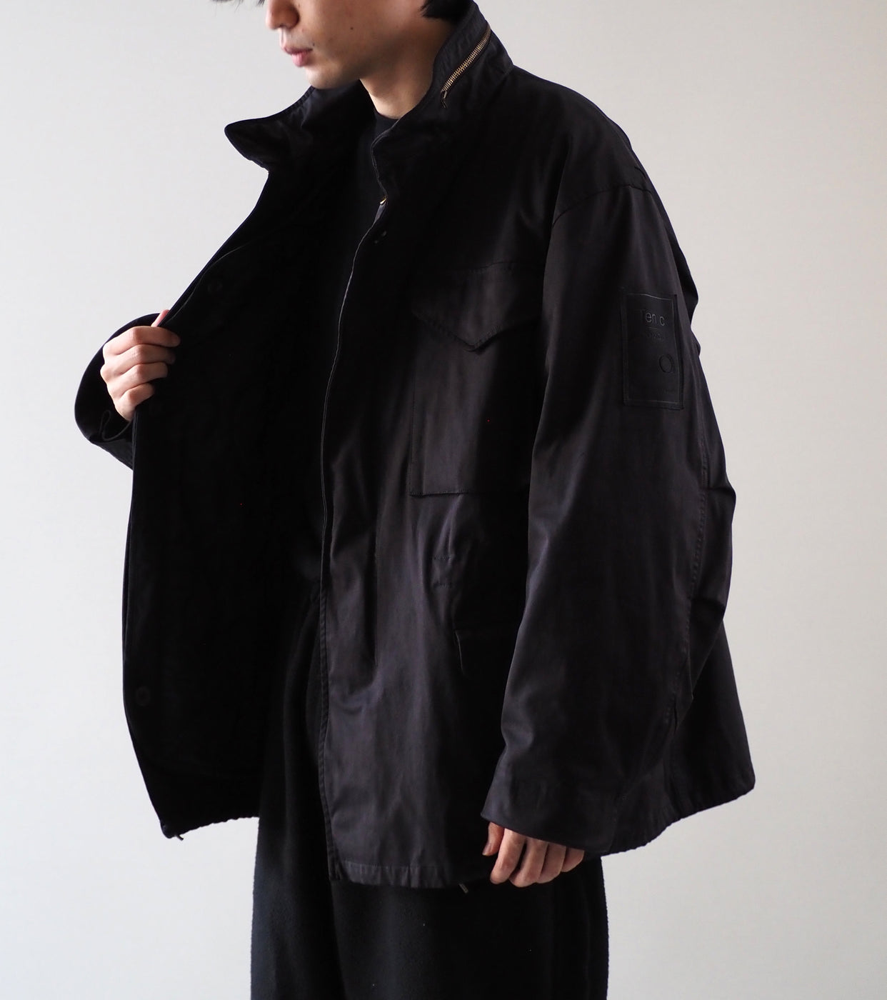 Ten c × COMOLI ライナー , Black