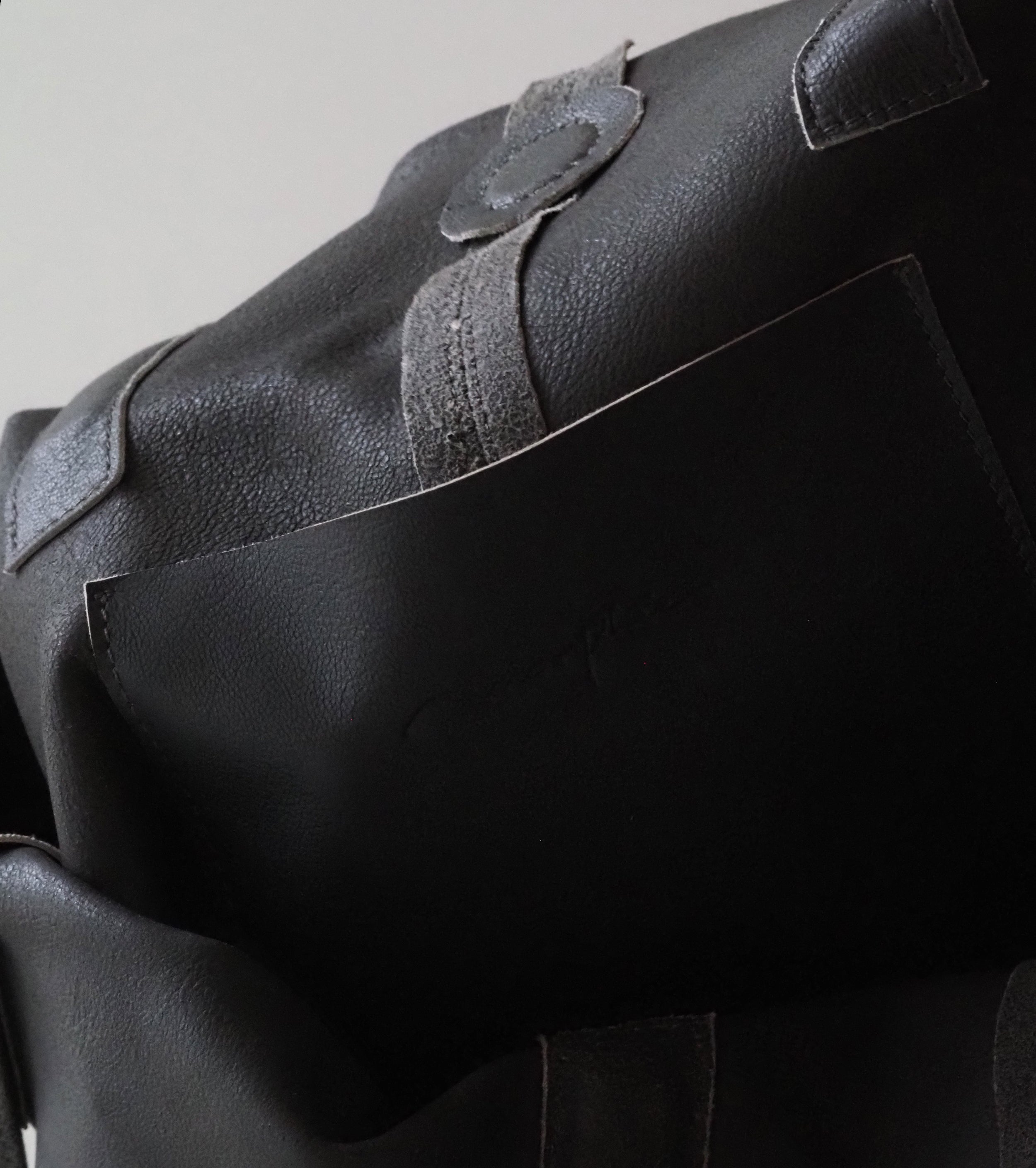 Morphee 3ウェイ ラージ トート ディストレス , G Black