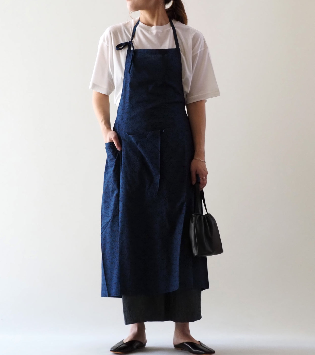 Yarmo New Apron Skirt, Indigo