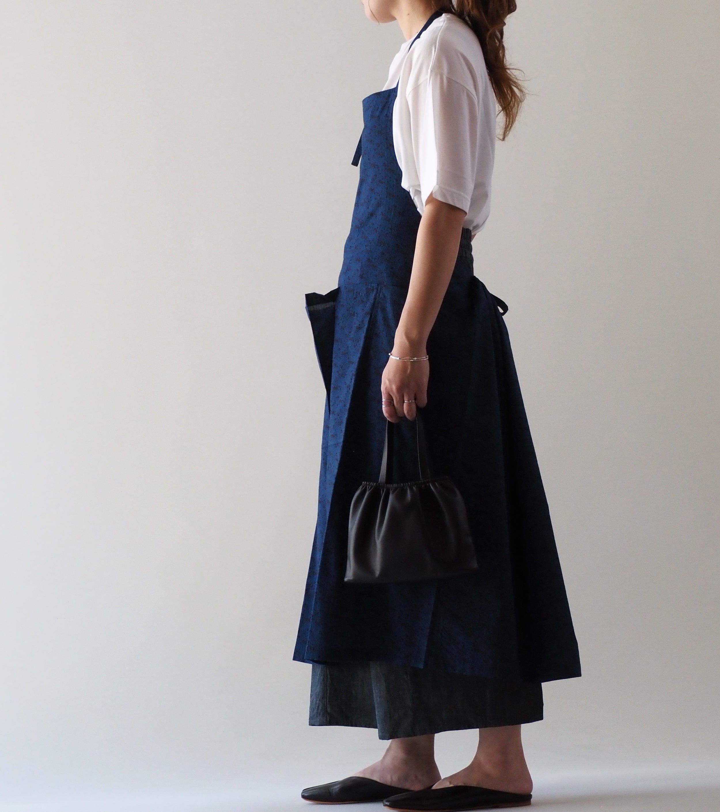 Yarmo New Apron Skirt, Indigo