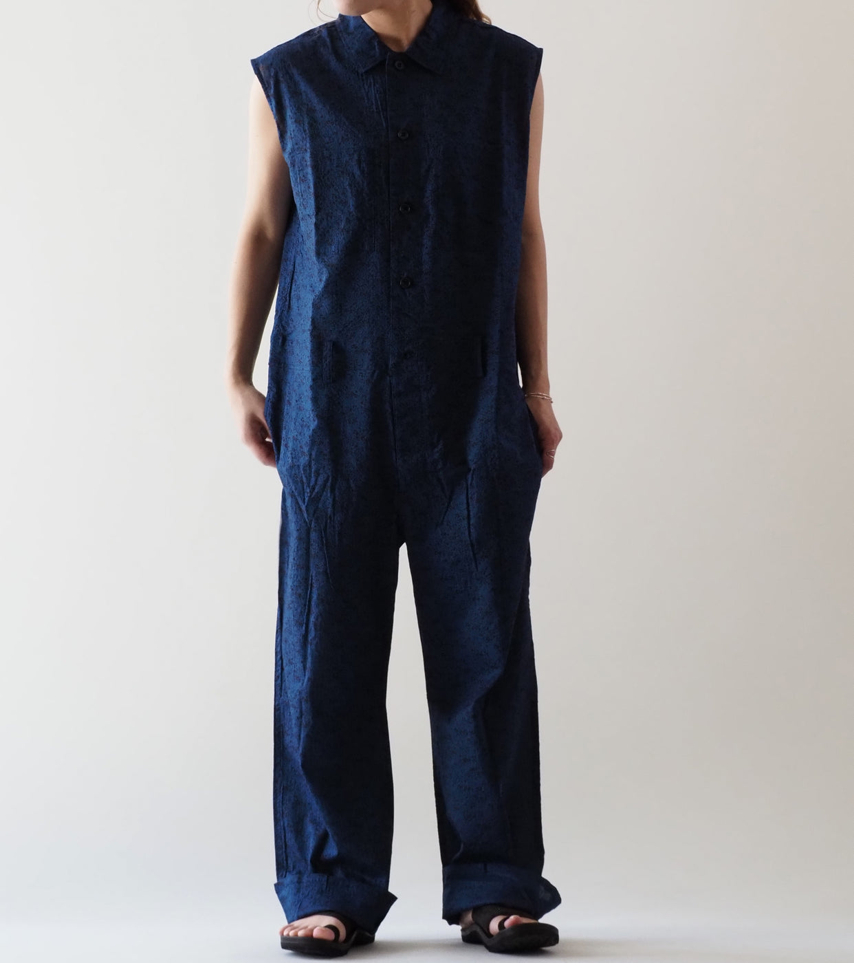 Yarmo Sleeveless Boiler Suit , Indigo