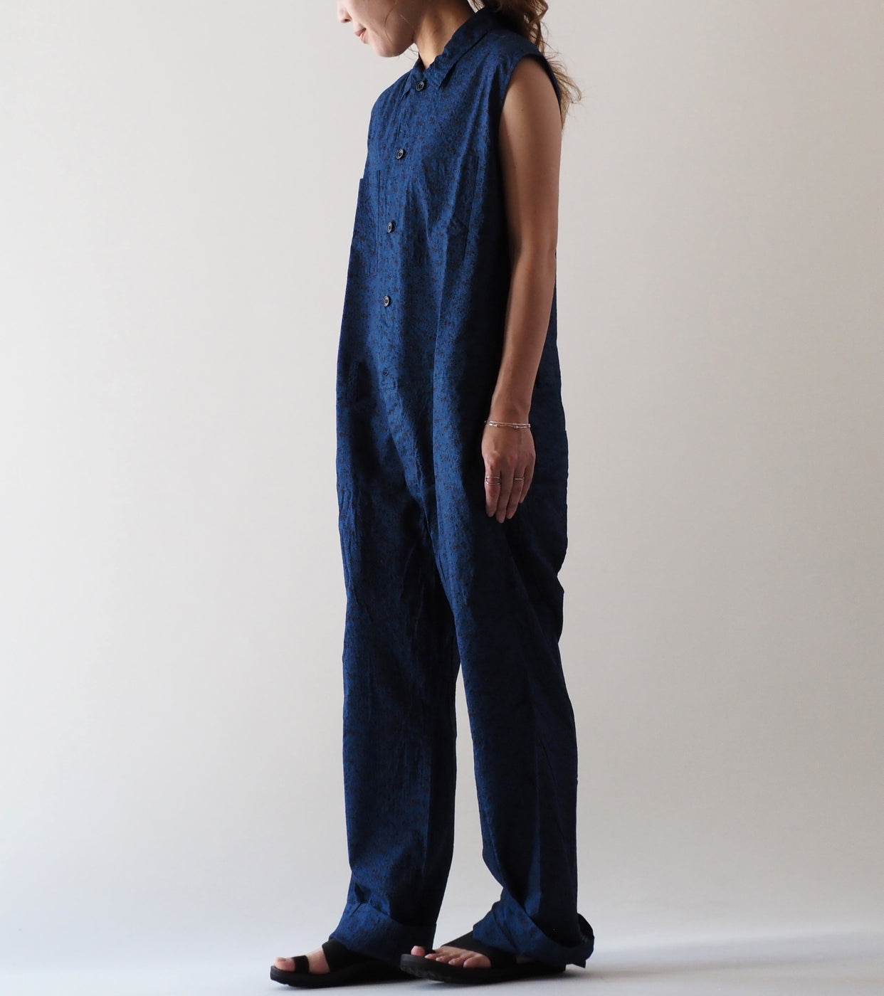 Yarmo Sleeveless Boiler Suit , Indigo