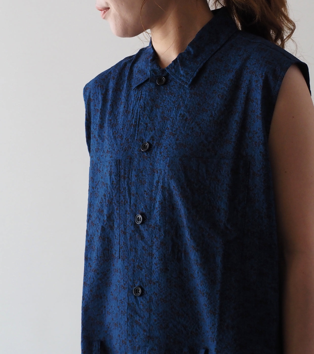 Yarmo Sleeveless Boiler Suit , Indigo