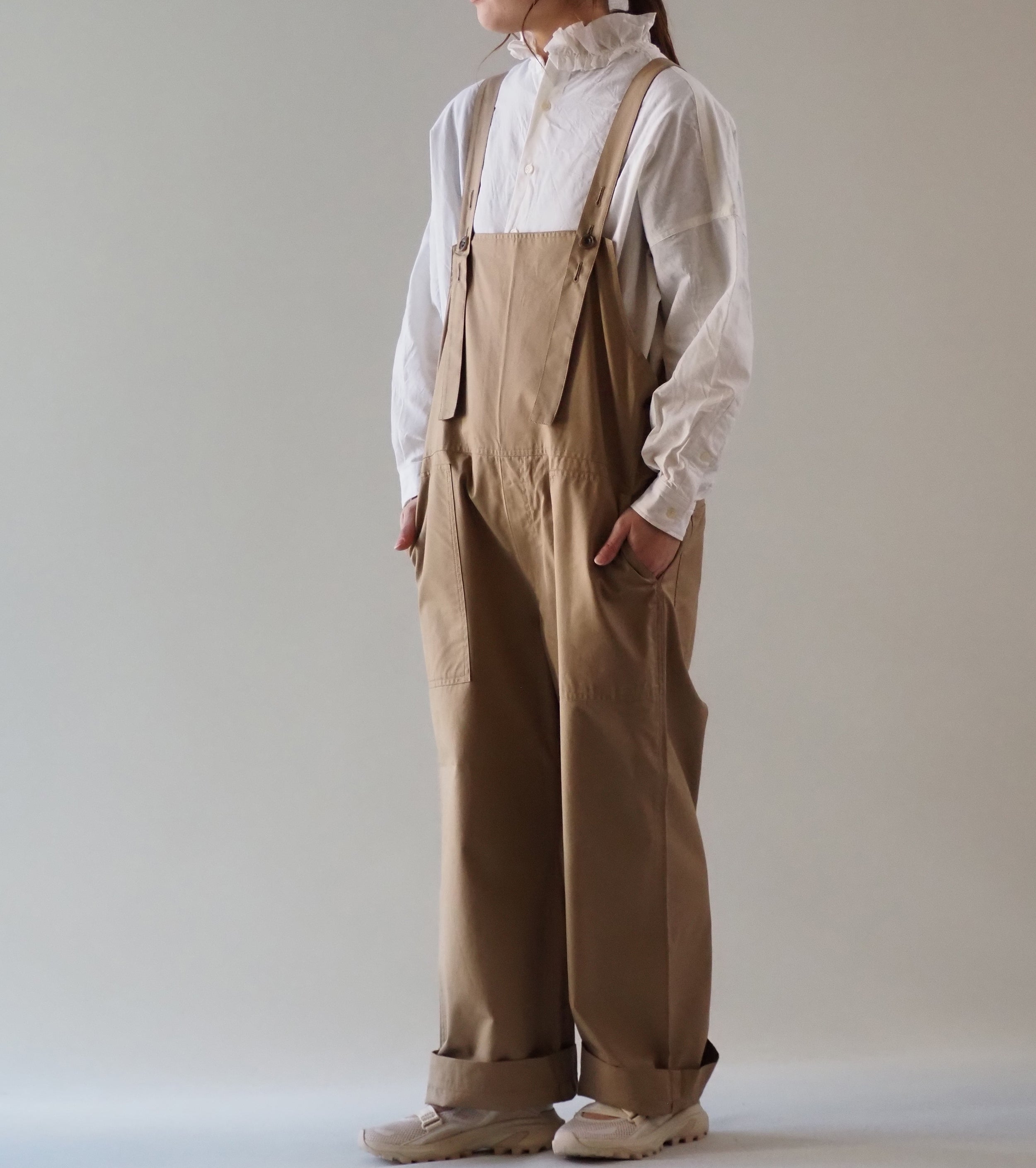 Yarmo New ビブ アンド ブレイス オーバーオール, Beige