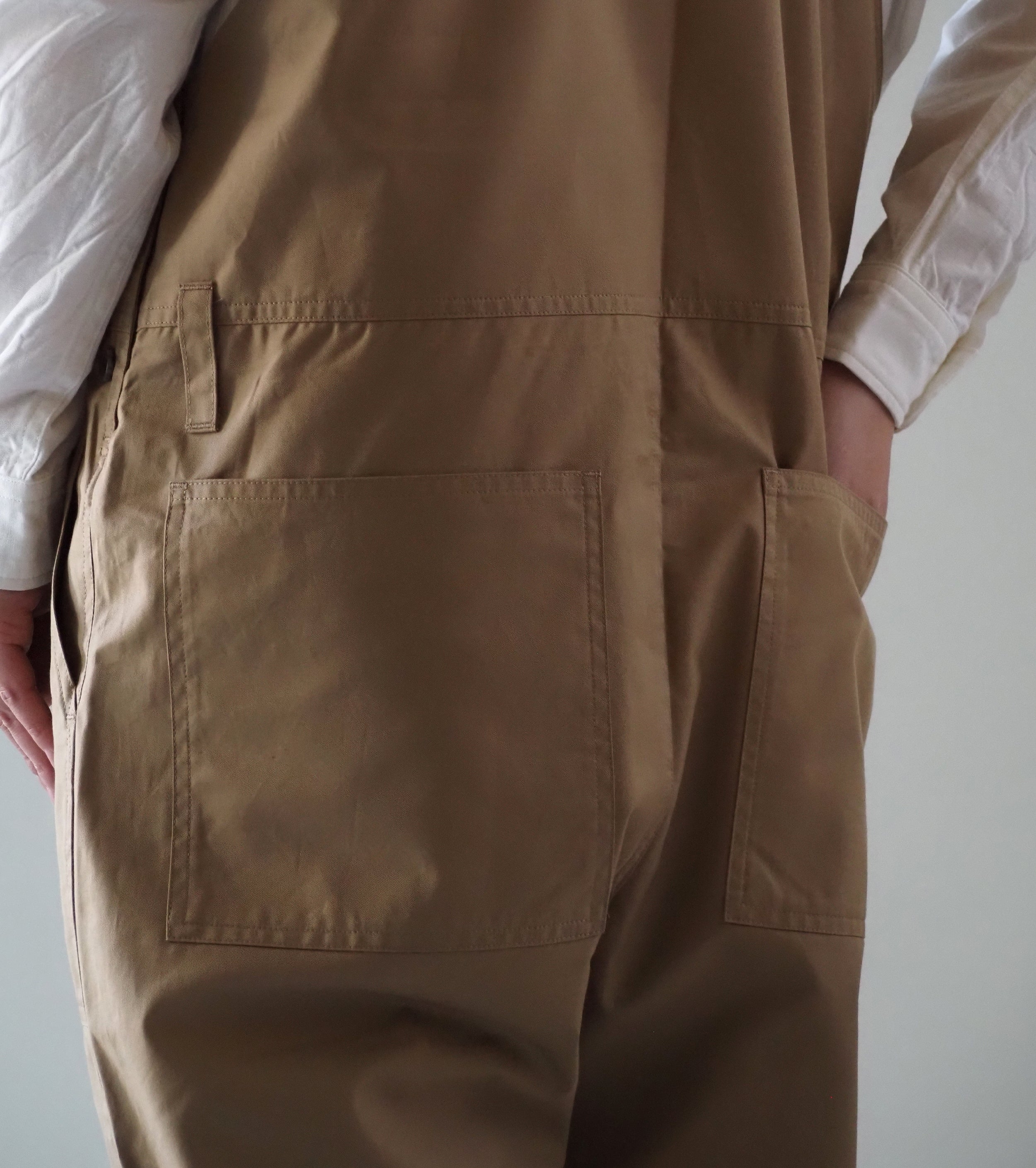Yarmo New ビブ アンド ブレイス オーバーオール, Beige