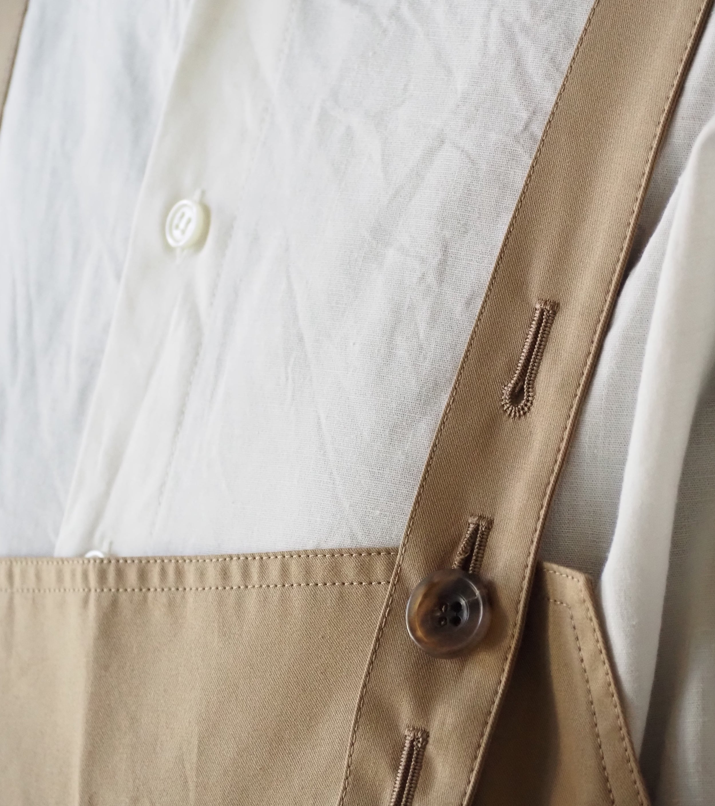 Yarmo New ビブ アンド ブレイス オーバーオール, Beige