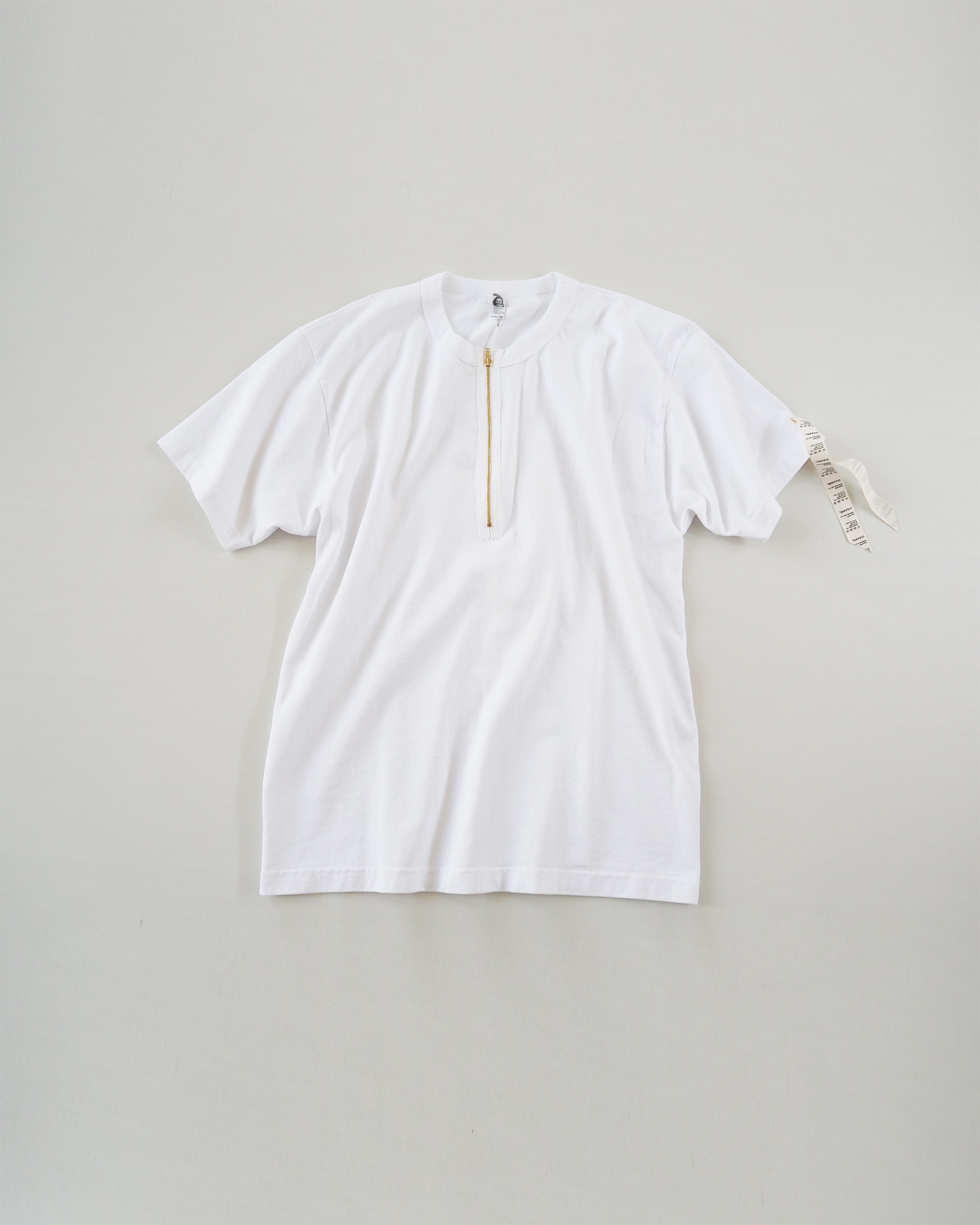 Zip Tee Shirt, White
