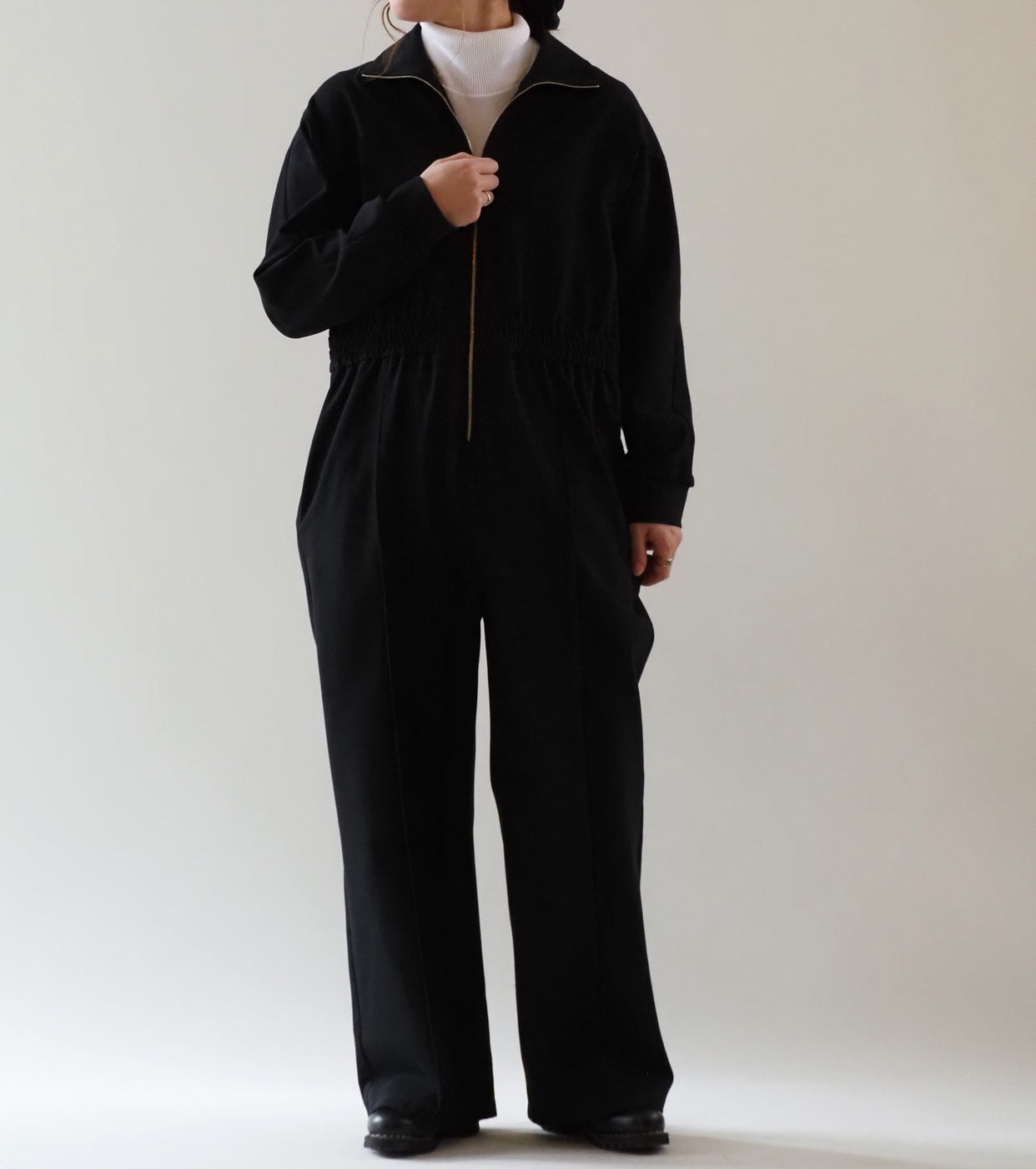 Oblada JERSEY JUMPSUIT, Black