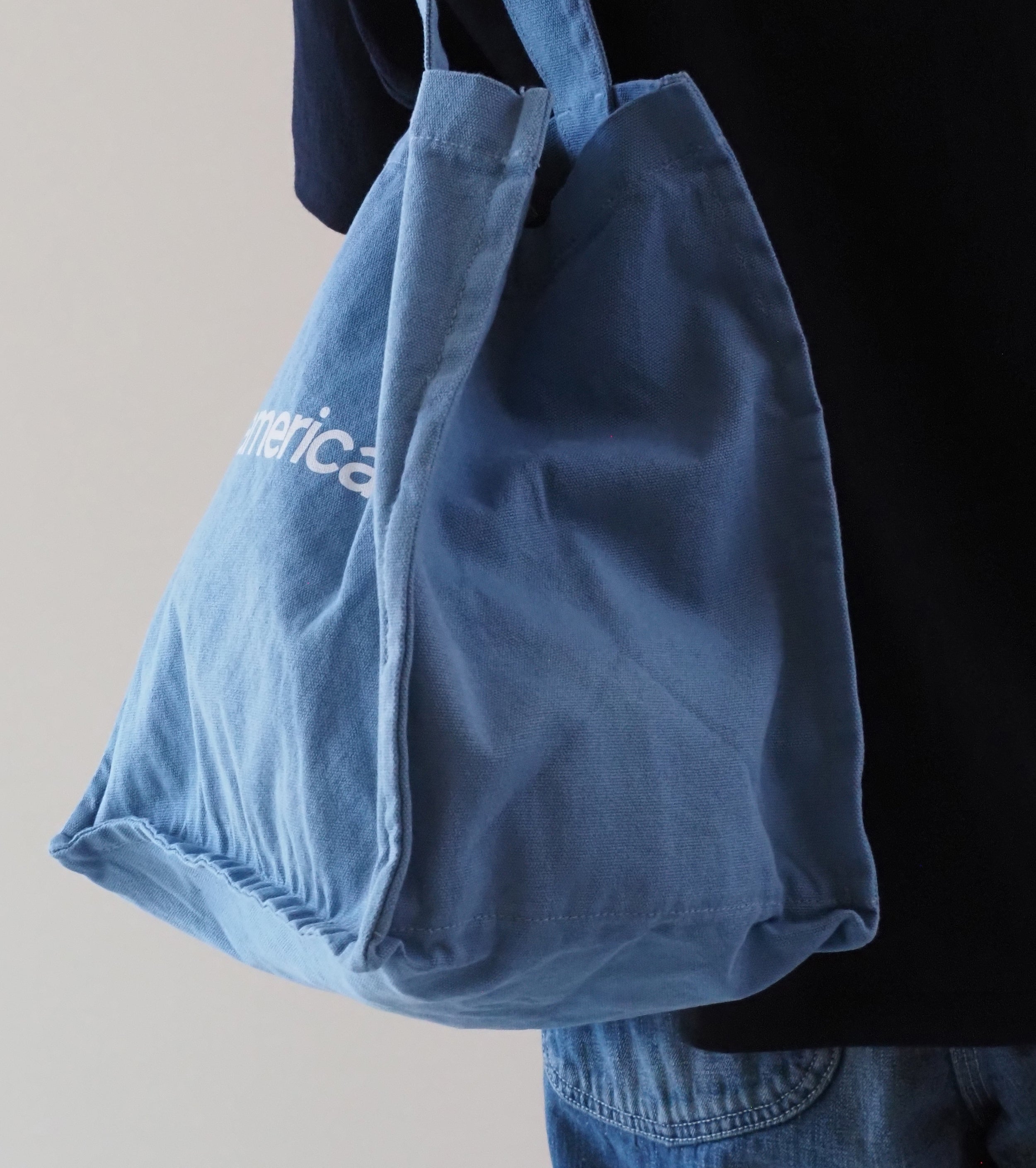 AMERICANA  Cake Tote – Hard Washed , Blue Gray